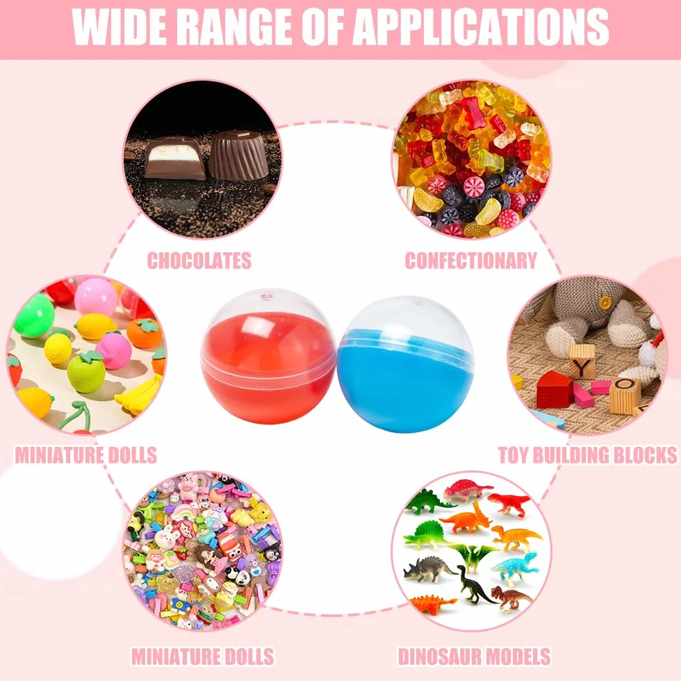 150 sztuk 3,2 cm mini przezroczysta kula do wypełnienia przezroczysta kula bożonarodzeniowa, plastikowa kula, do napełniania dozowników cukierków Gumball