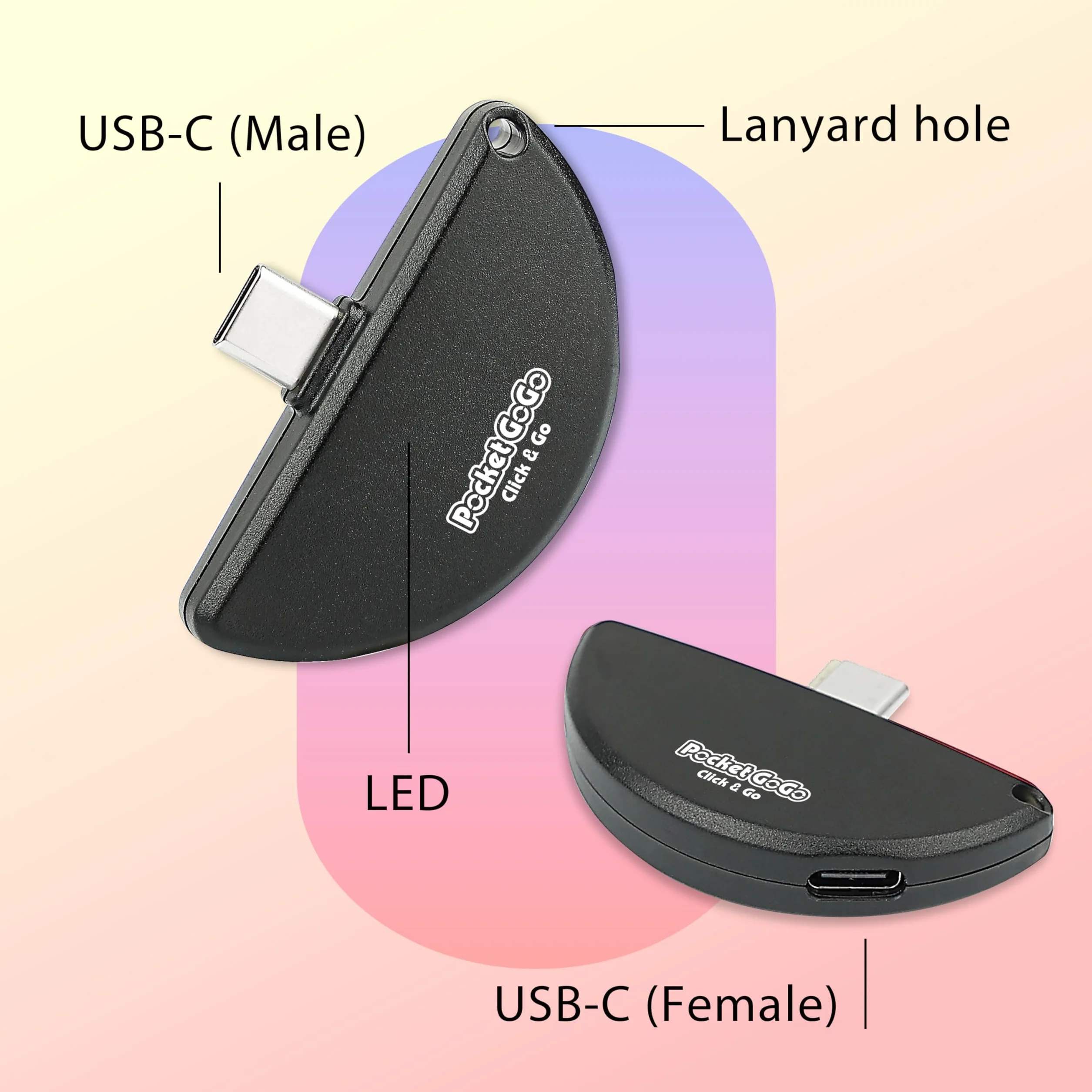 Pocket GoGo – Ultimate Auto-Catcher | czarny/czerwony | USB-C Plug and Play, bez ładowania, łapie kieszonkowego potwora i spinów (czarny)