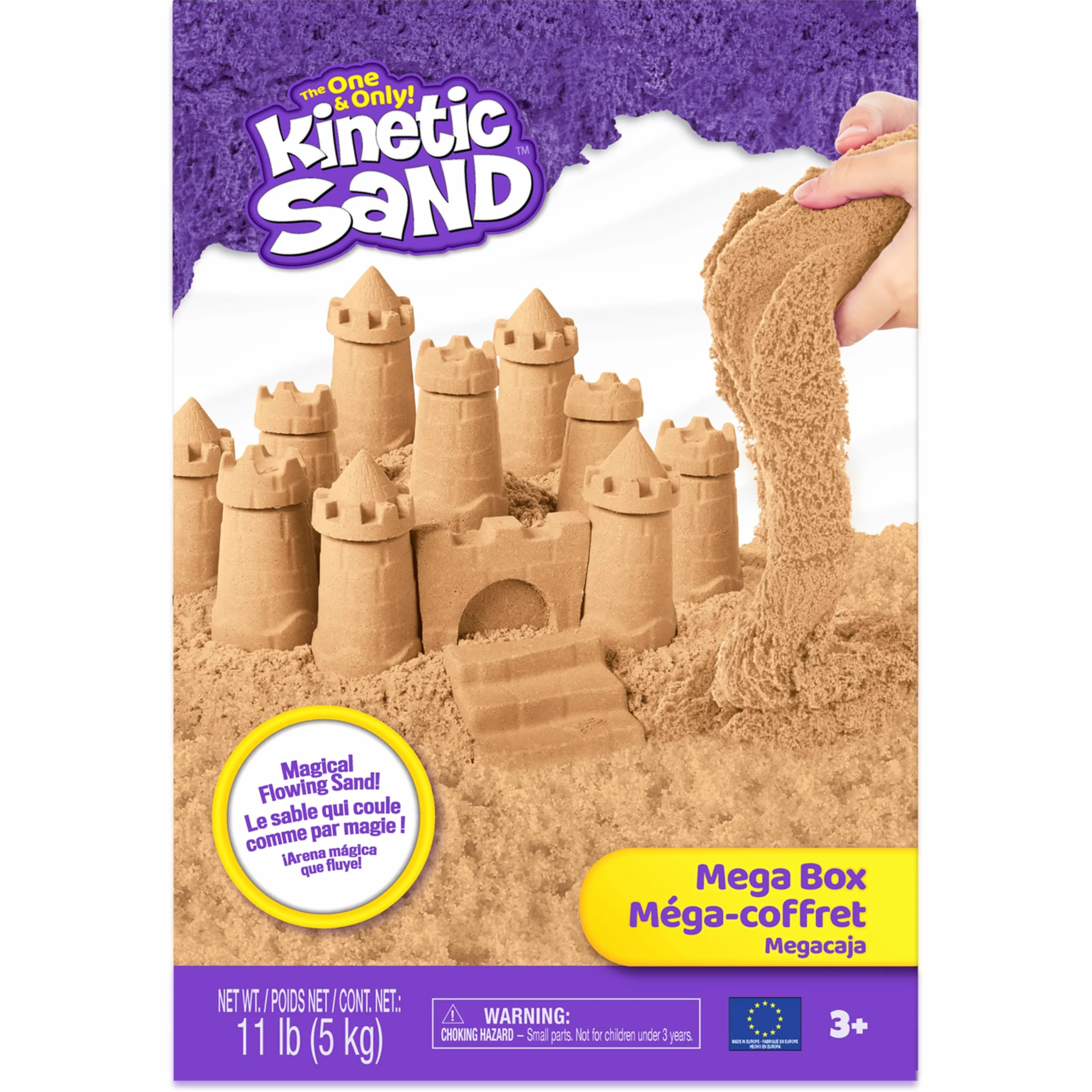 Kinetic Sand 6060996 - Brązowy Piasek Kinetyczny Do Kreatywnej Zabawy (5Kg),2.0 Liczyć