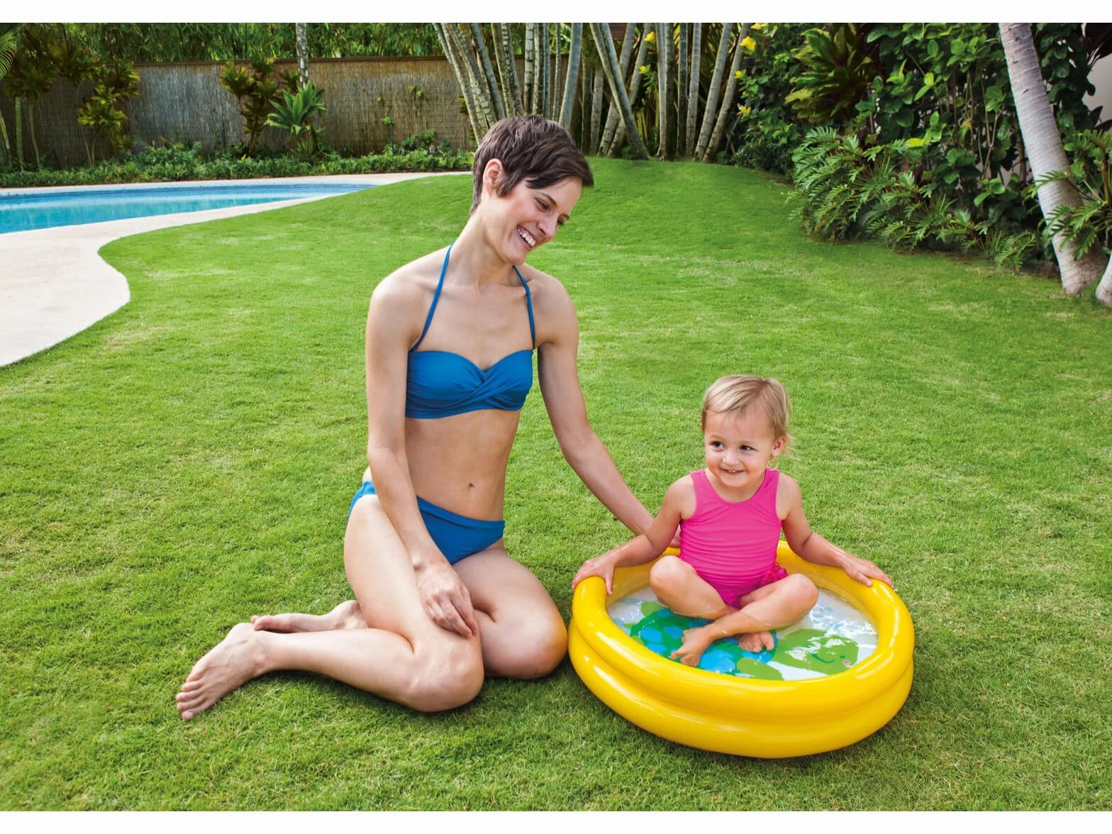 Intex Basen dla Dzieci 61 x 15 cm Żółty Fioletowy