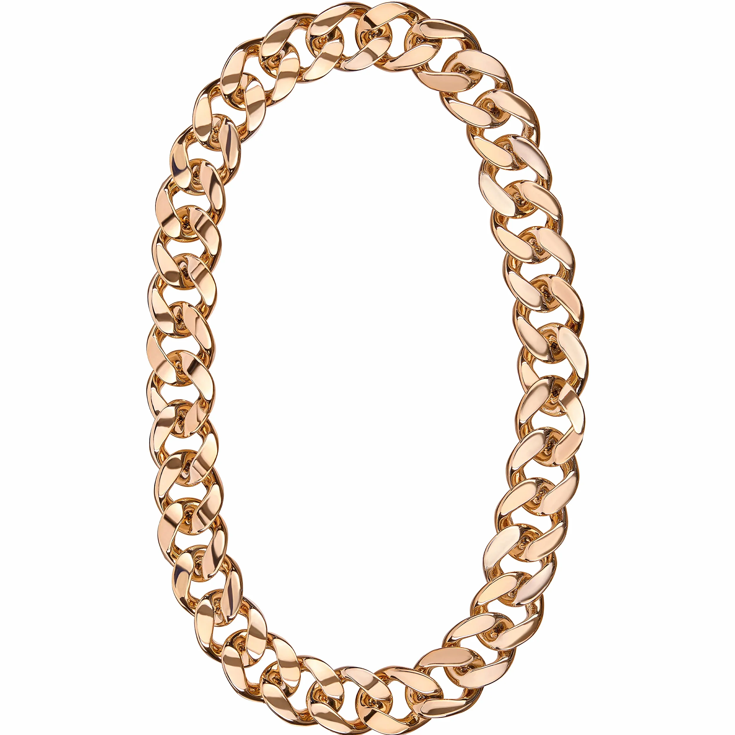 EKSTREMALNIE GRUBY ZOTY ACUCH | Rapper | Gold | Gangster Chain - bogaty zoty wygld - idealny do obnoszenia si na imprezach karnawaowych i przebieranych.