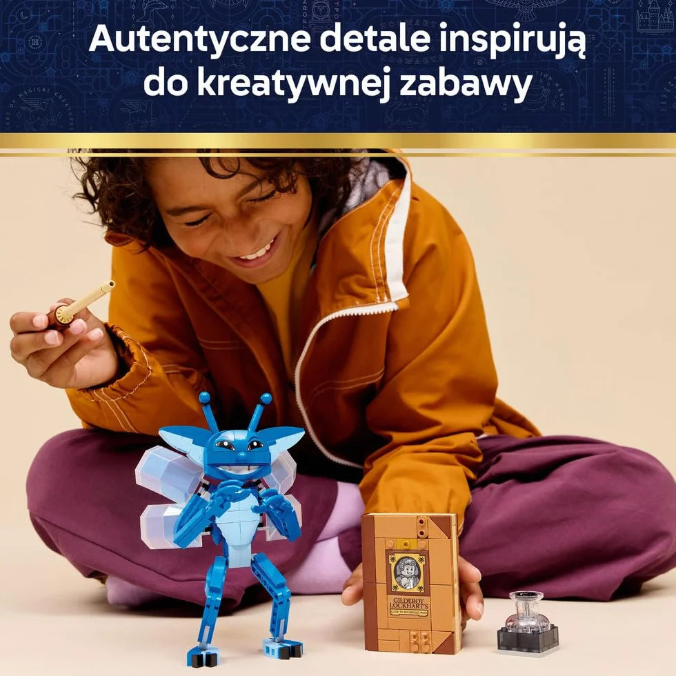 LEGO Harry Potter Chochlik kornwalijski, ruchoma figurka do zbudowania, zabawka dla dzieci i pomysł na prezent dla dziewczynek i chłopców wieku od 8 lat, dekoracja do pokoju dziecięcego 76461