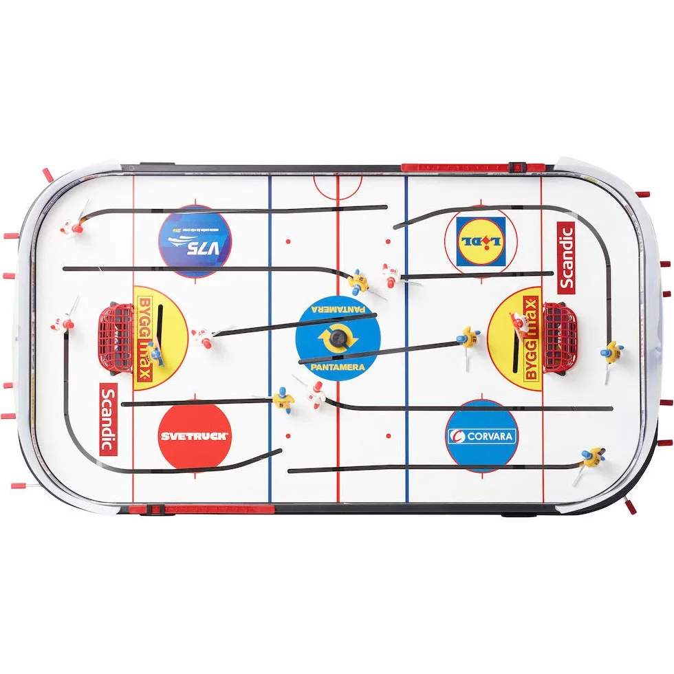 STIGA Blat Rod Hockey Game Play Off 21 – klasyczna akcja hokeja na lodzie z ulepszonymi funkcjami, łatwy montaż, zawiera 2 krążki - zabawa dla wszystkich grup wiekowych