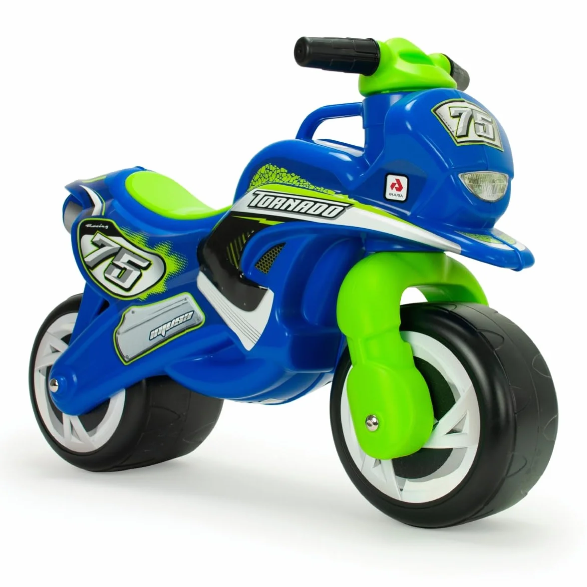 Jeździk Motocyklowy Dla Dzieci Tundra Tornado – Niebieski Motorek Biegowy Dla Dzieci Od 18 Miesięcy Do 3 Lat – Stabilny, Lekki i Ergonomiczny – Wyprodukowano w Hiszpanii - INJUSA