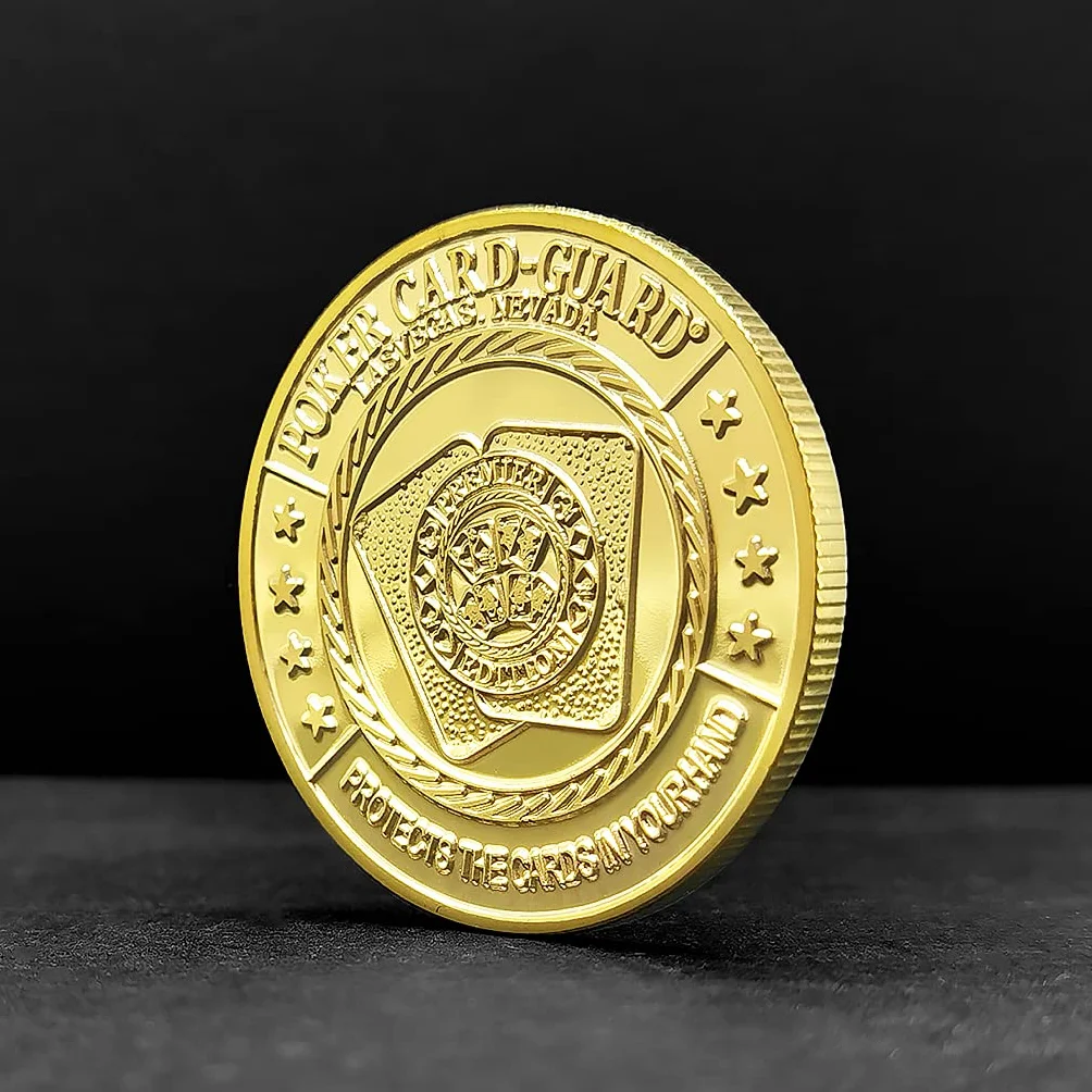 LuluCircle Poker Guard, Gewichte für Poker, Poker Geschenke für Männer, Poker Kartenschutz, Poker Zubehör, Münzen Sammlerstücke, Poker Chips Münze mit Kunststoffhülle (Post Flop God)