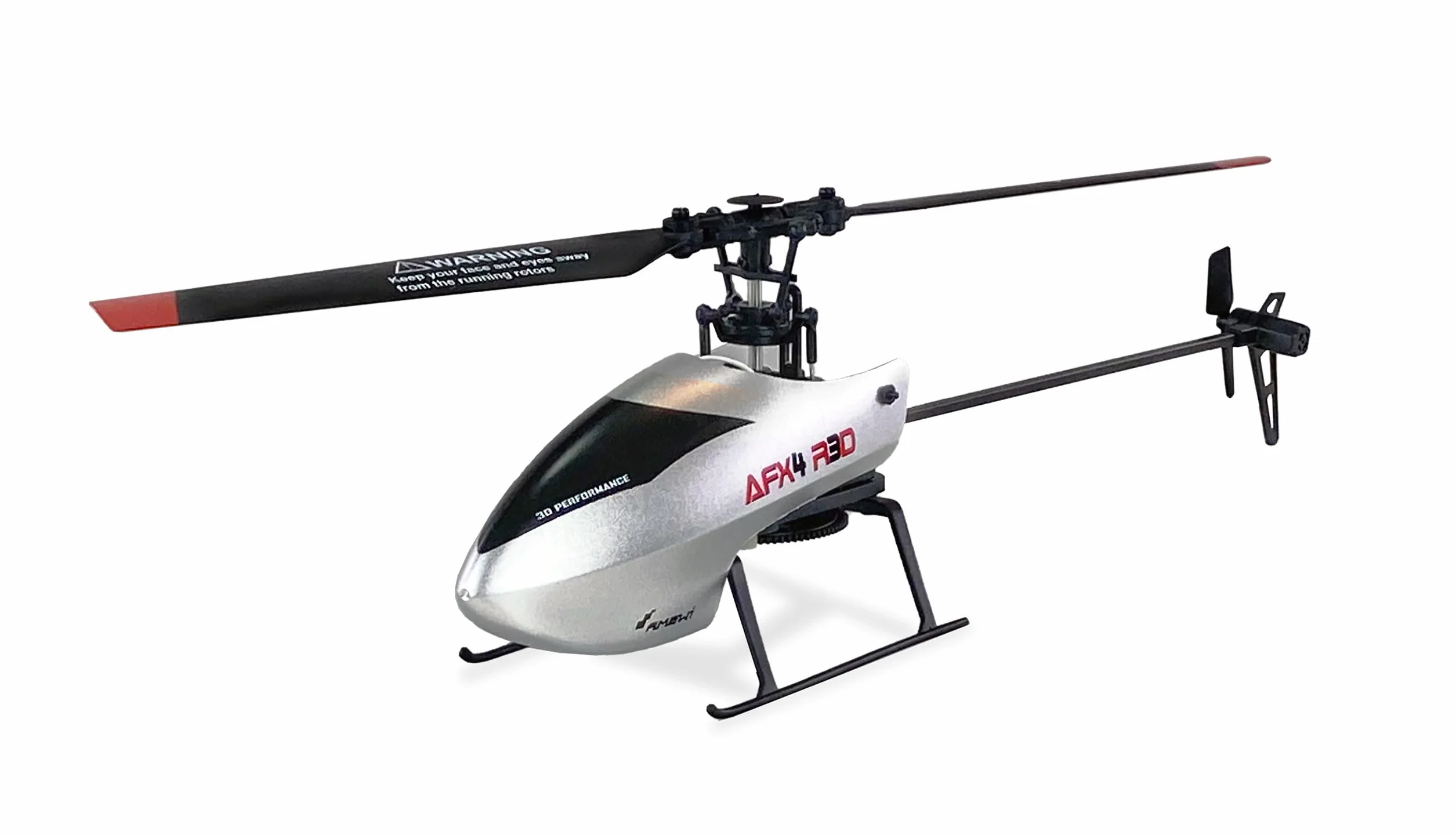Amewi 25329 AFX4 R3D helikopter z pojedynczym rotorem, 4-kanałowy 6G, w zestawie funkcja toczenia 3D, automatyczne uruchamianie i automatyzacja RTF