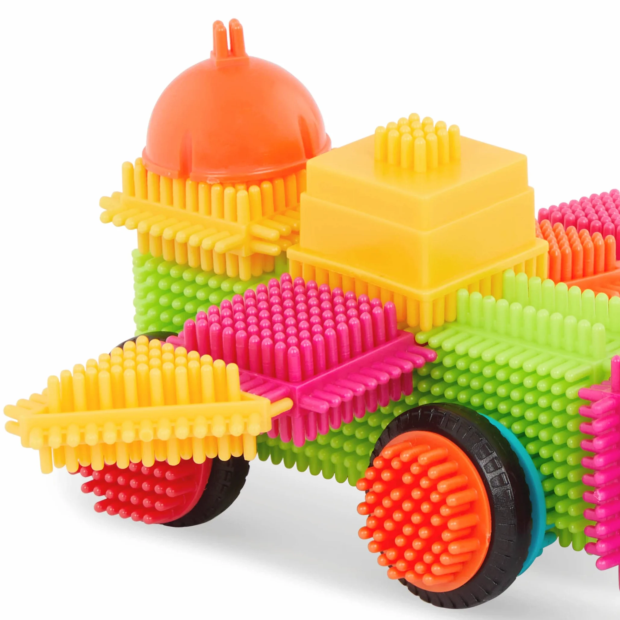 Bristle Blocks 3102Z – skrzynki, 80 sztuk, wielokolorowe
