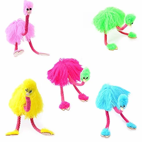 Kolorowy i Interaktywny Zestaw Marionetek Strusia, Strusia Marionetka, Ręcznie Robiona Laleczka Marionetka Strusia, Idealna dla Wyobraźni Dzieci(#1)