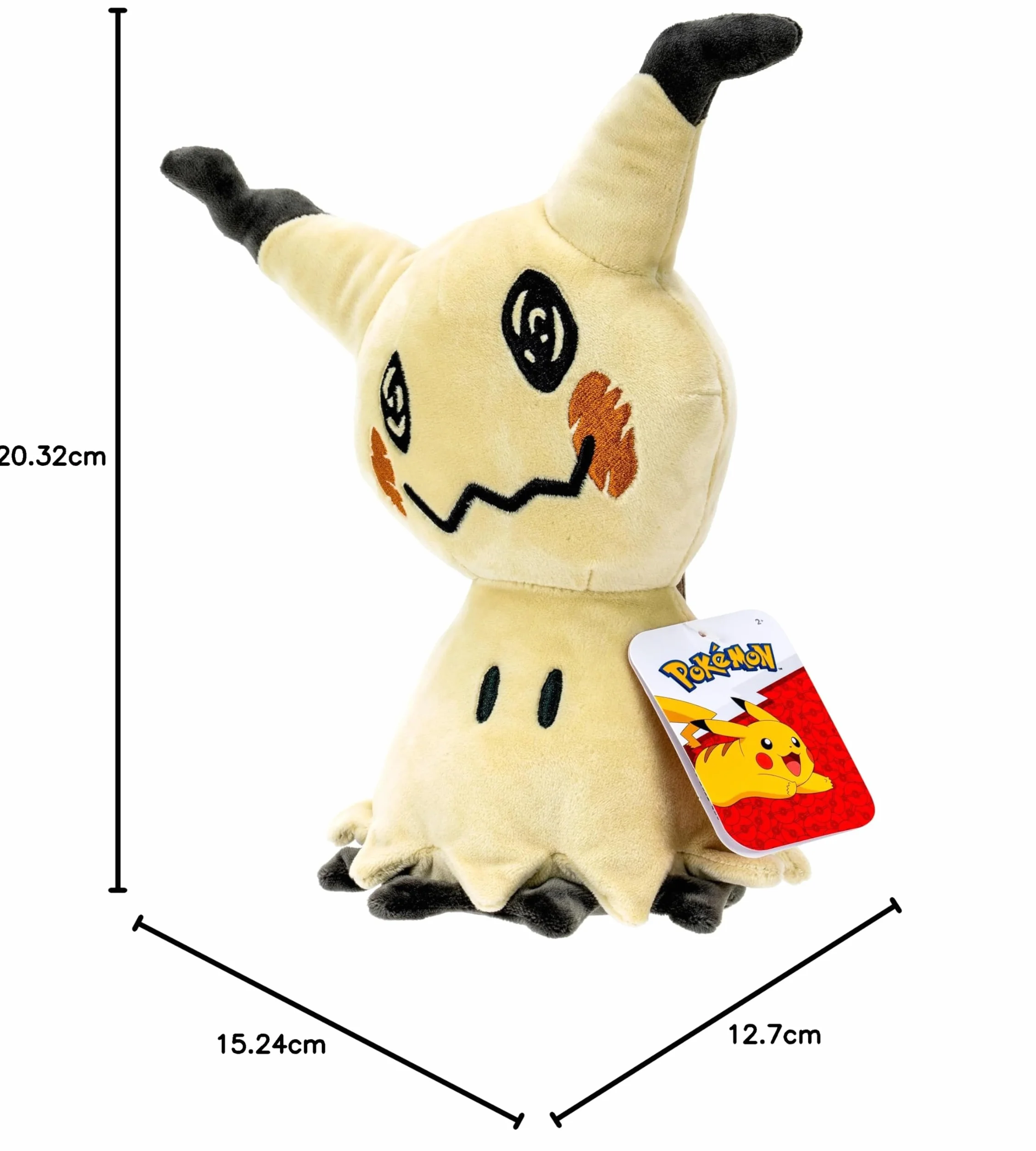 Pokémon Plush 20 cm Mimikyu - Yellow/Brown - Official Pokemon stuffed collectible toy for children 2+