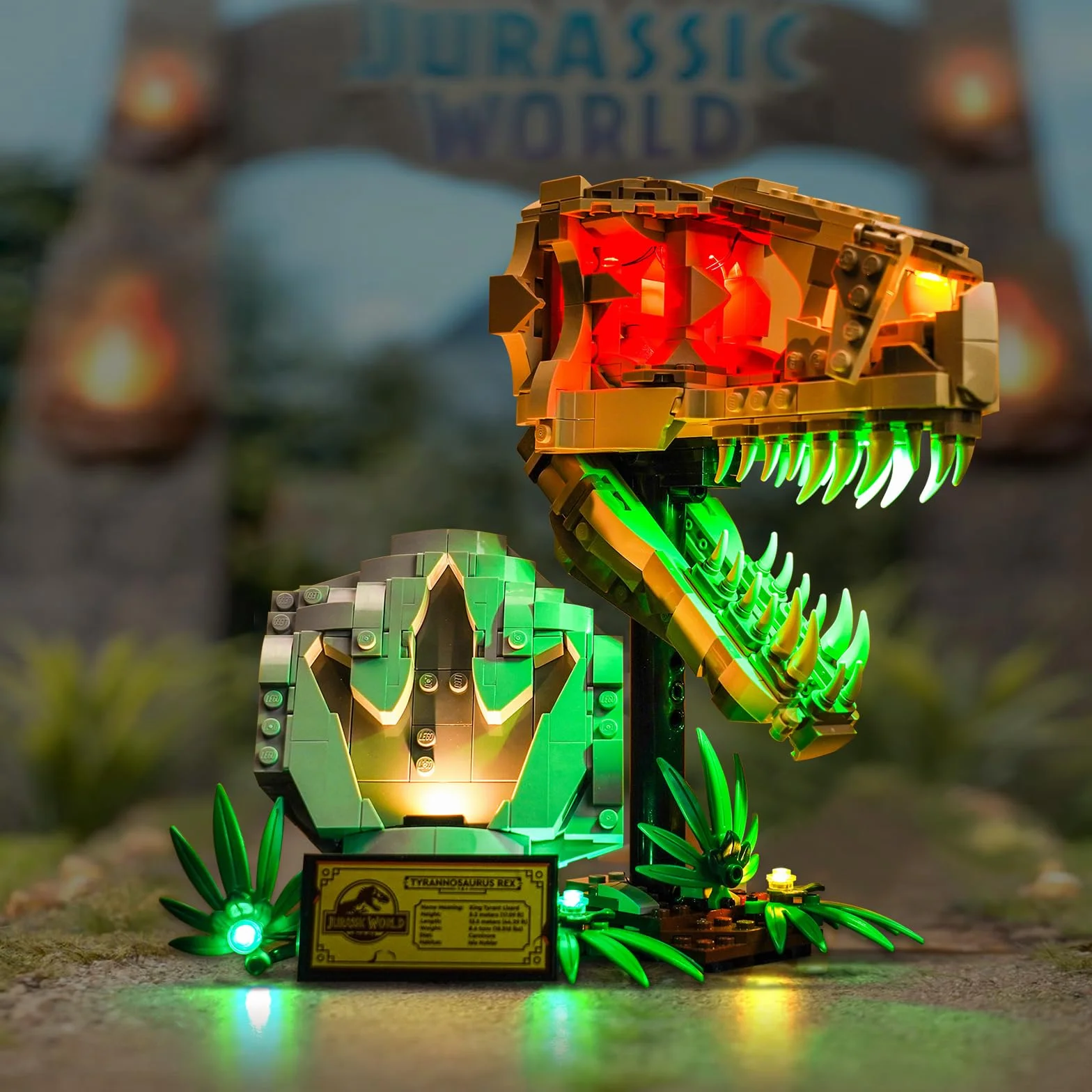 BrickBling Zestaw świateł LED do LEGO 76964 dinozaur skamieniałości: T. Rex Skull (bez lego) - dekoracyjne oświetlenie do kreatywnej zabawki