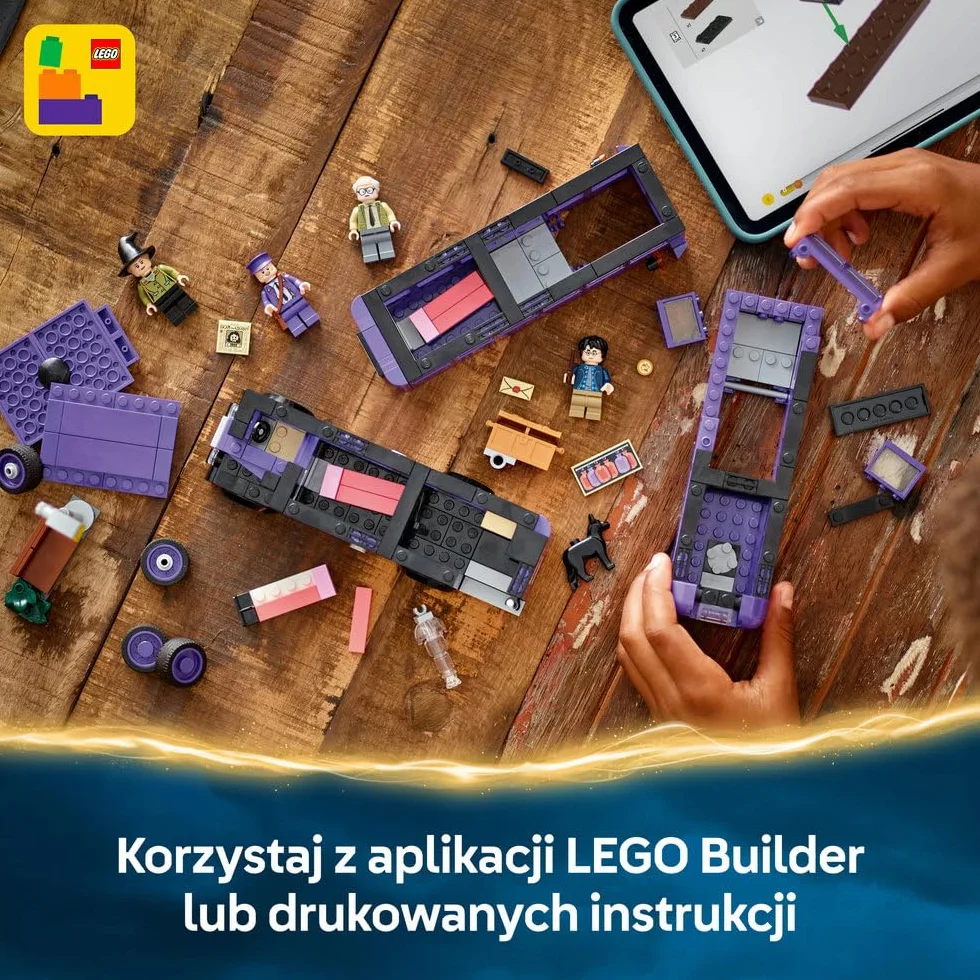 LEGO Harry Potter Przygoda na pokładzie Błędnego Rycerza 76446 model autobusu 5 postaci