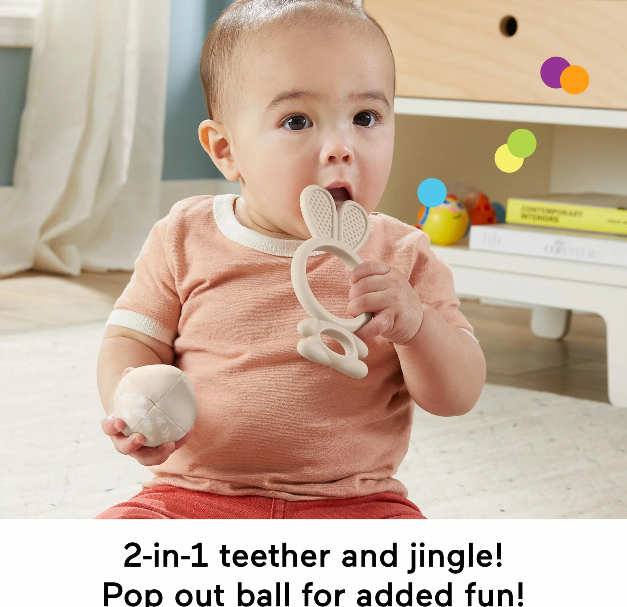 Fisher-Price Świat zmysłów Zestaw prezentowy z 4 zabawkami do aktywizacji i rozwoju zręczności dla noworodków, HRB17