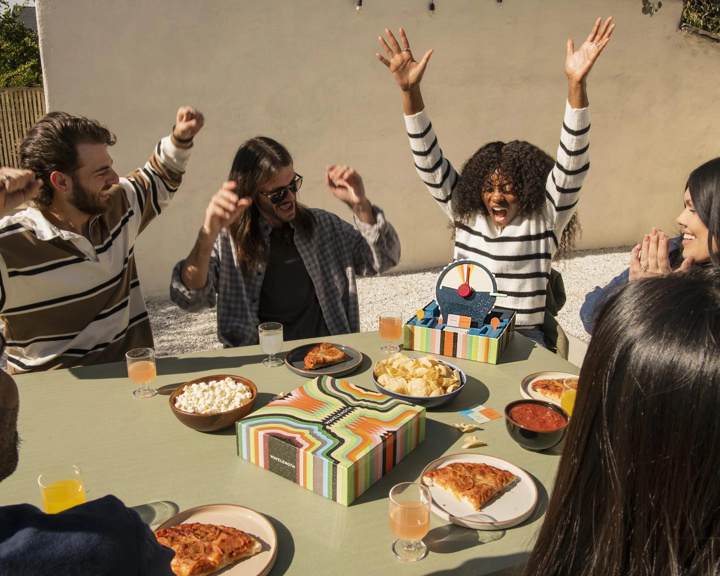 Palm Court, Wavelength: A Telepathic, Party Game, Ages 14+, 2-12 players, 30 to 45 Minutes Playing Time