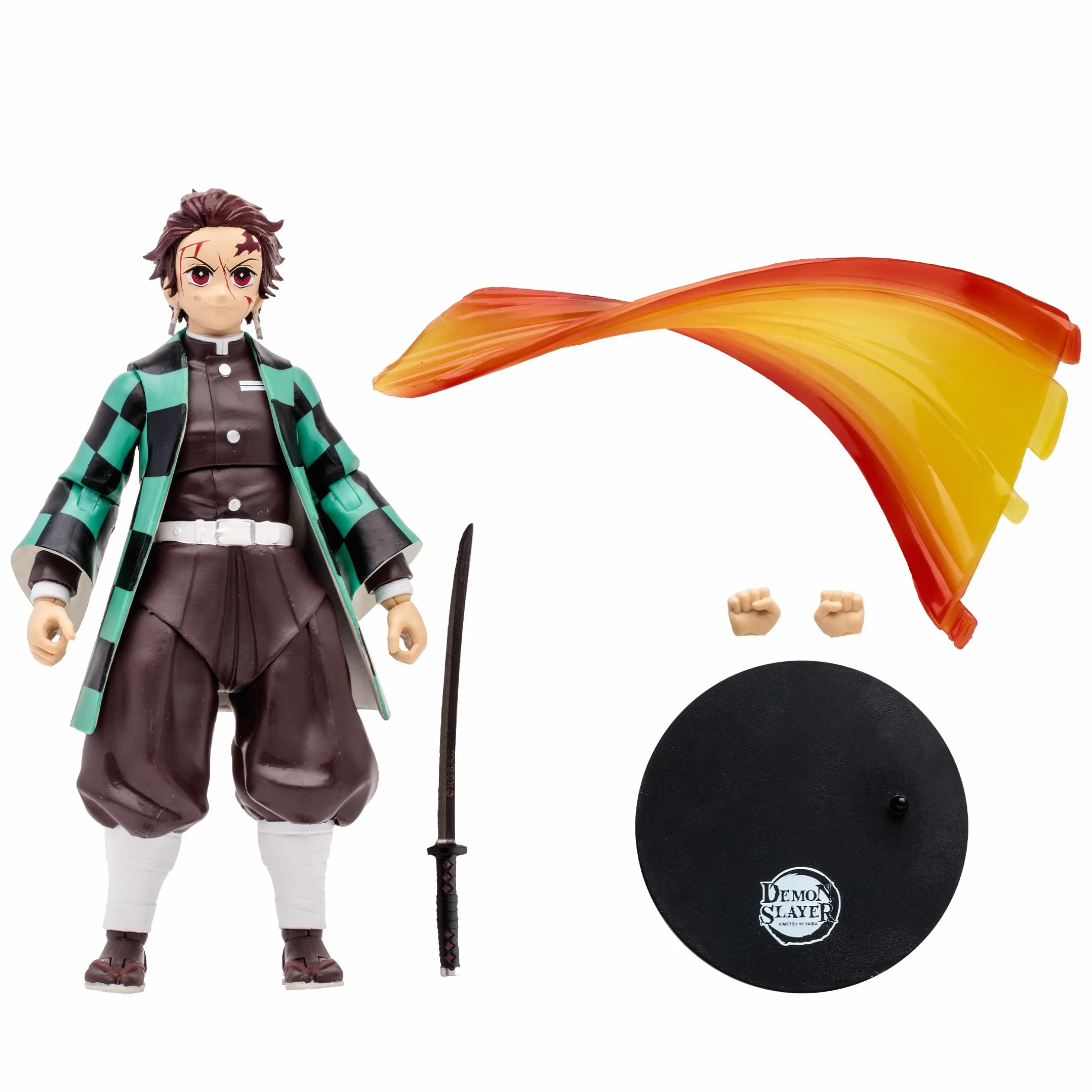 Lansay McFarlane Toys - Demon Slayer - Tanjiro Kamado - Figurka kolekcjonerska i akcesoria - Postacie z mangi - Od 12 lat
