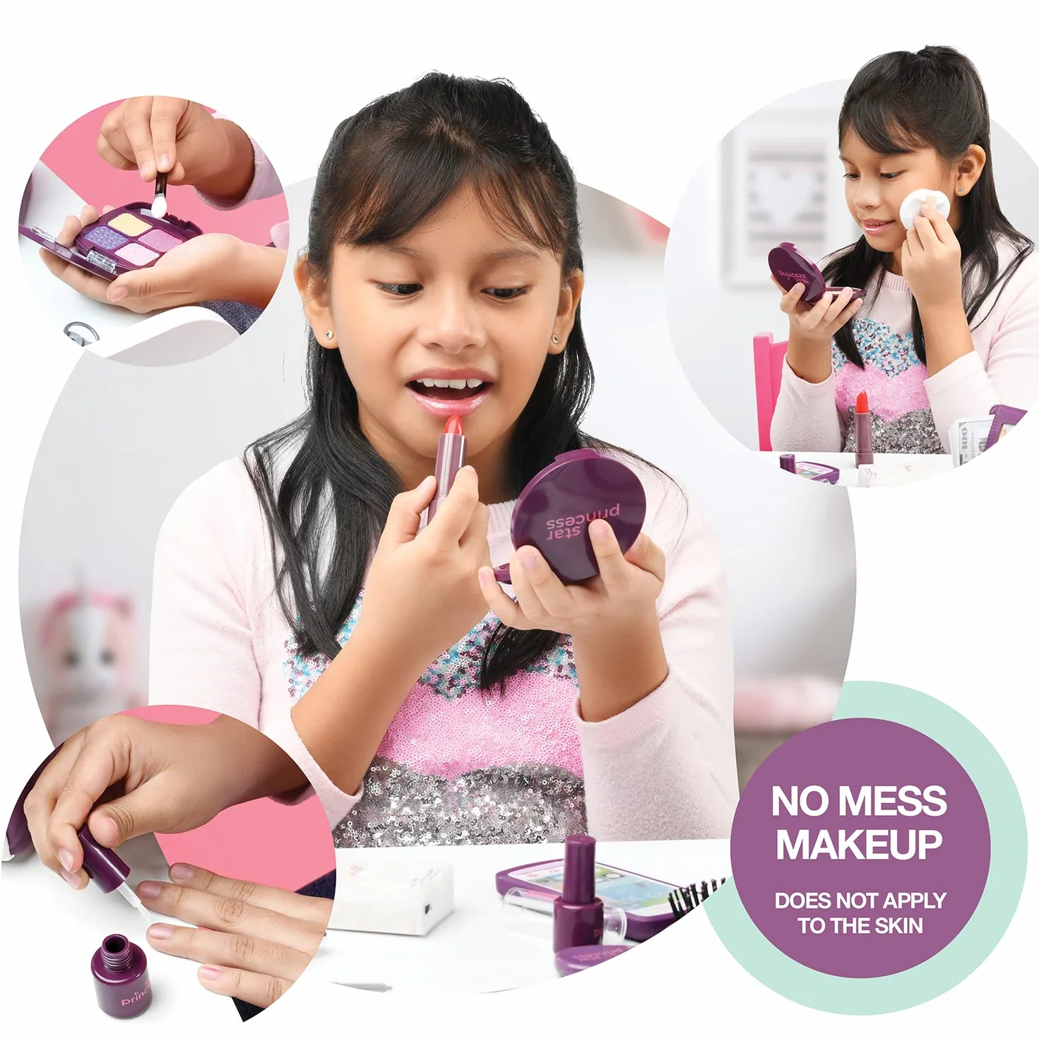 Little girl pretend play purse set