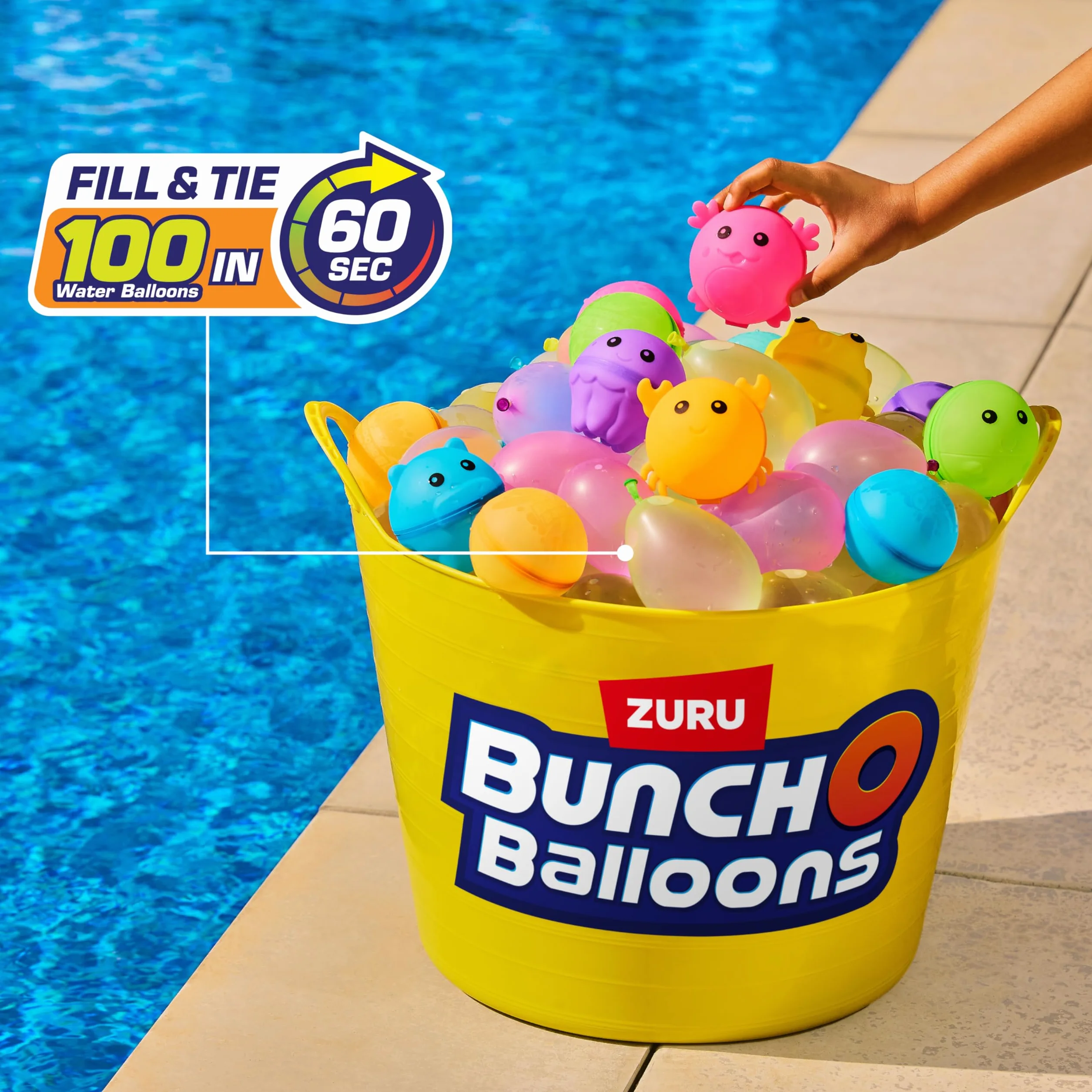 Tropikalne balony imprezowe, 100 plus szybkie napełnianie, samouszczelniające się balony na wodę, torba foliowa (3 łodygi)
