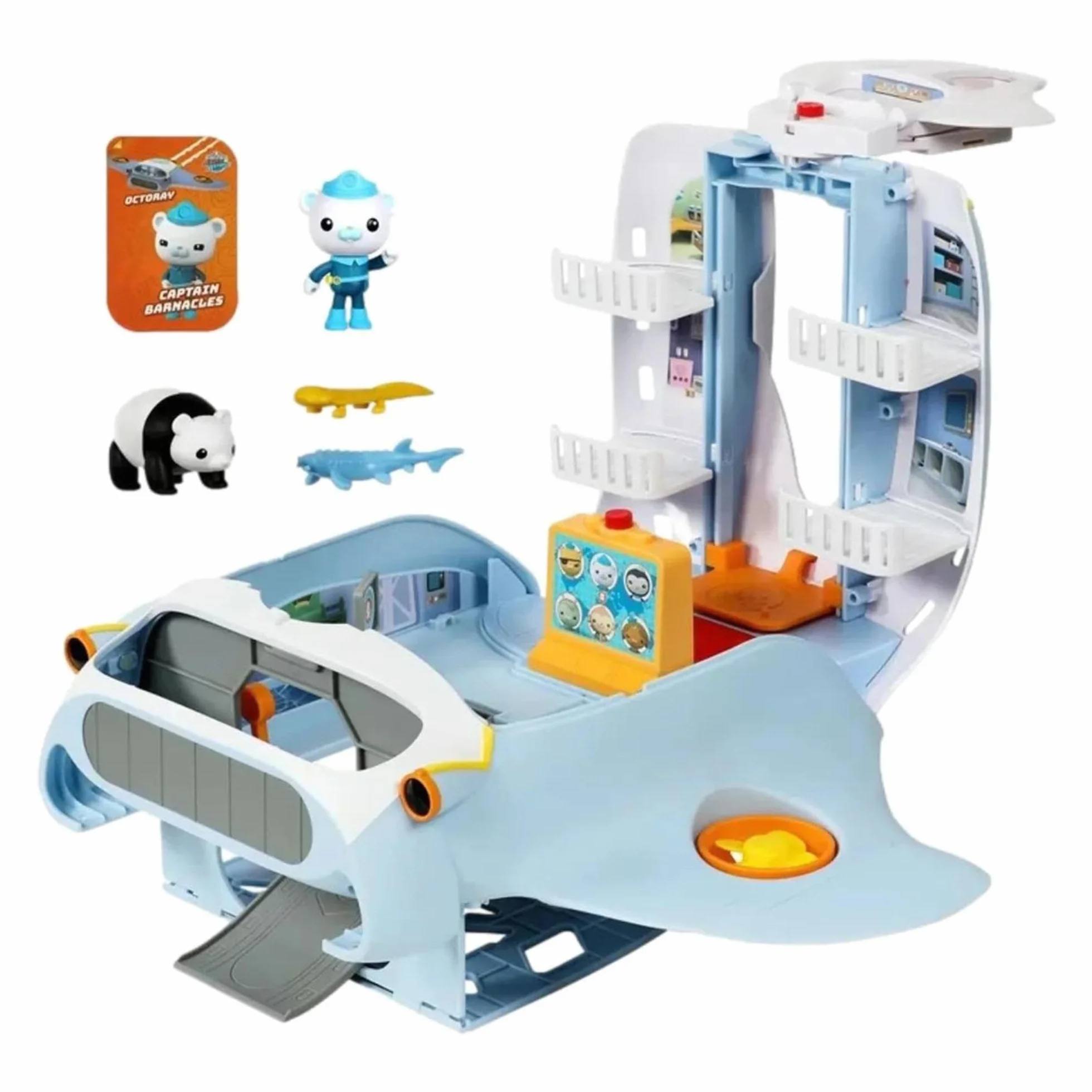 Octonauts Quoersrti Above & Beyond Octoray Transforming Playset | 7 sztuk | 25+ świateł i dźwięków