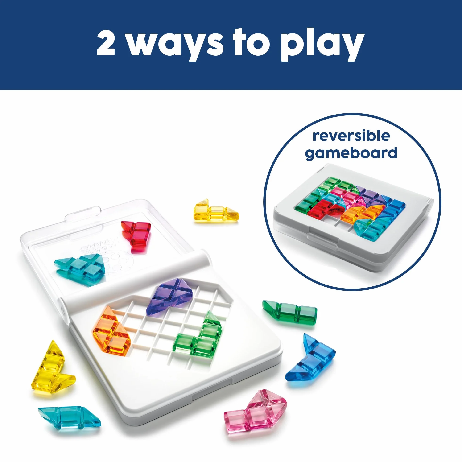 smart games - IQ Love, Puzzle Game with 120 Challenges, 2 Playing Modes, 7+ Years