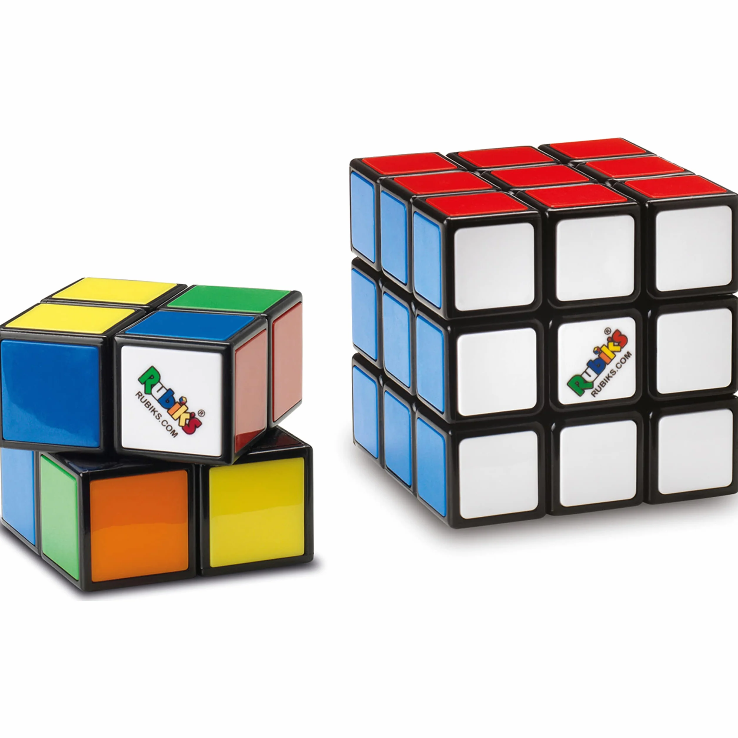 Kostka Rubika, Podwójny zestaw oryginalnej gry 3x3 i wersji Mini 2x2 z dopasowanymi kolorami i rozwiązywaniem problemów, Logiczna gra dla dzieci i dorosłych w wieku od 8 lat