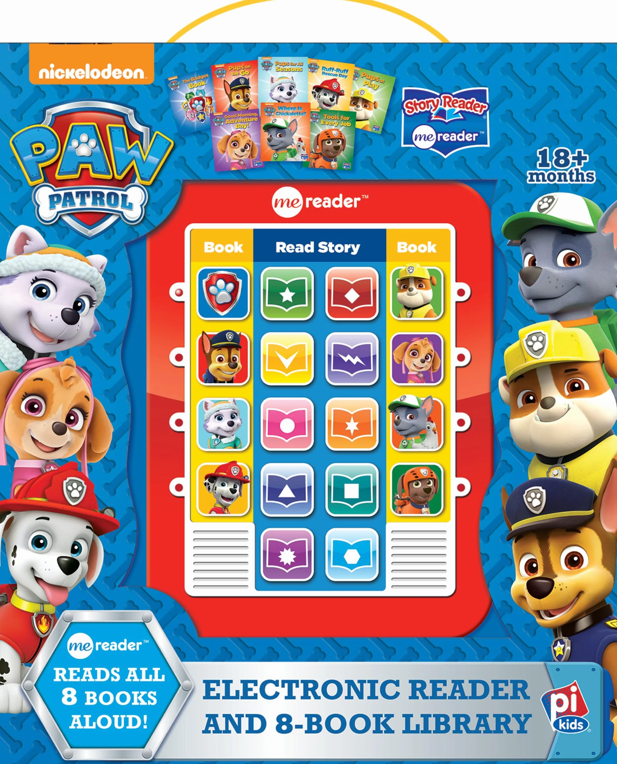 Nickelodeon - Paw Patrol Me Reader Electronic Reader and 8 Sound Book Library - PI Kids: Me Reader: 8-Book Library and Electronic Reader