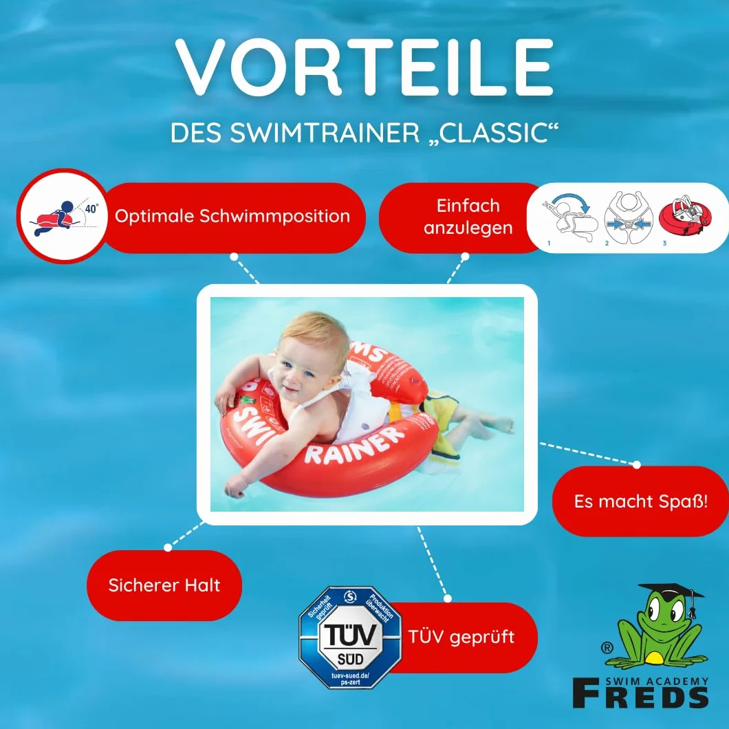 FREDS SWIM ACADEMY Trenażer Swimter 'Classic' (SwiMTRAINER "Classic" czerwony