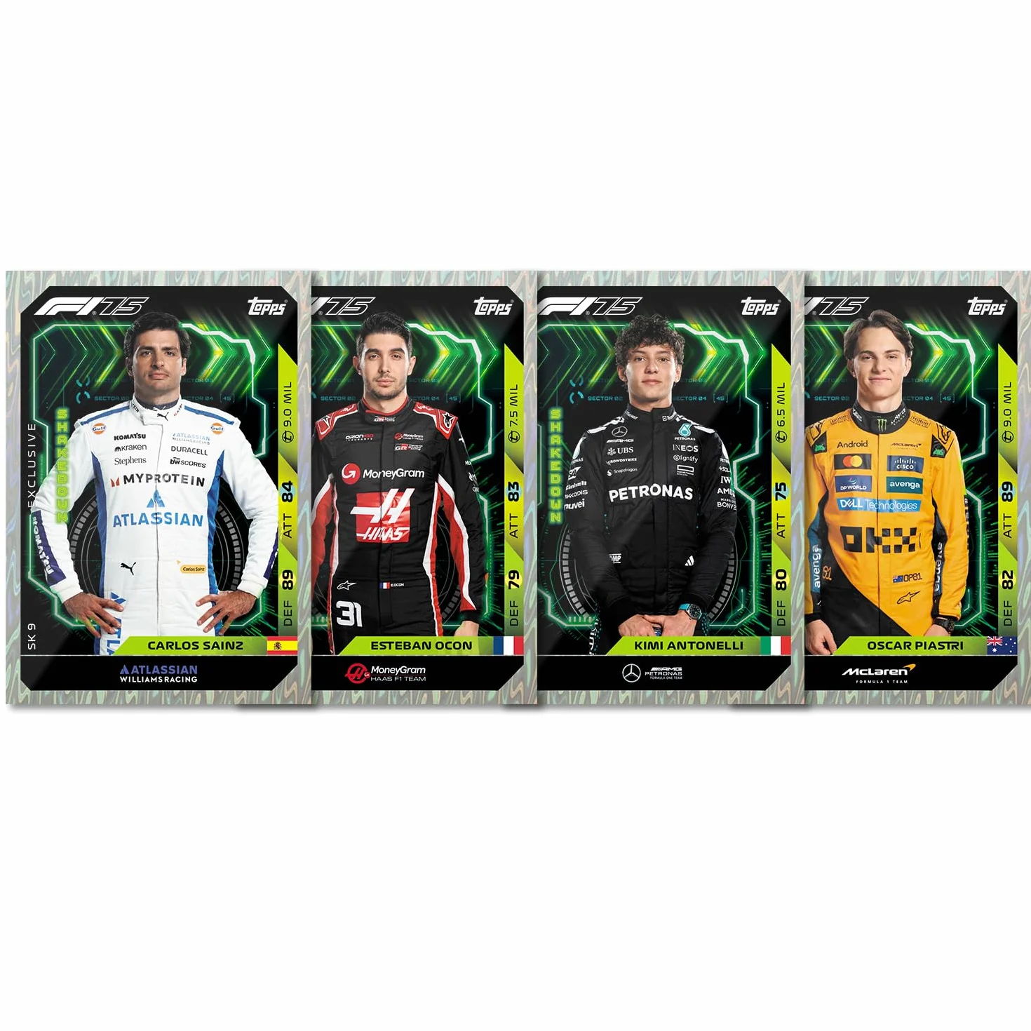 Topps Turbo Attax Formula 1 2025 Mega puszka Shakedown 66 kart LE Ekskluzywne