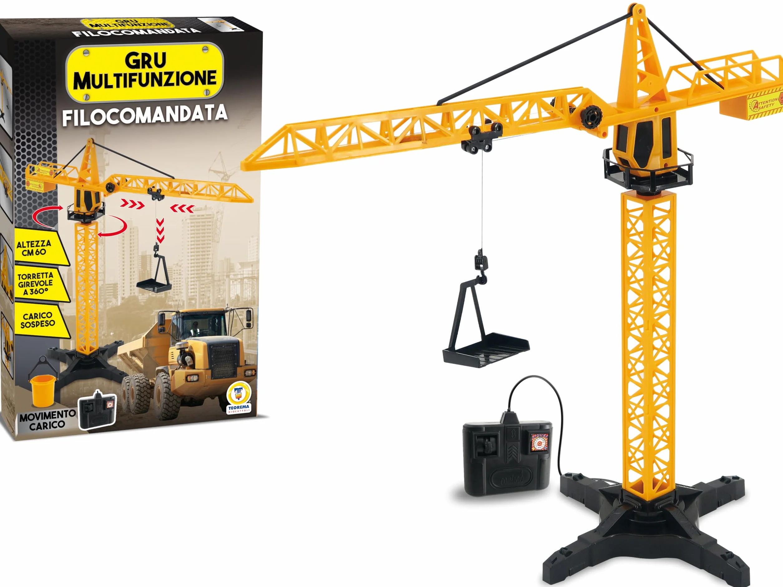 Teorema Żuraw zabawka dla dzieci 60 cm obracany 360° ruchomy hak