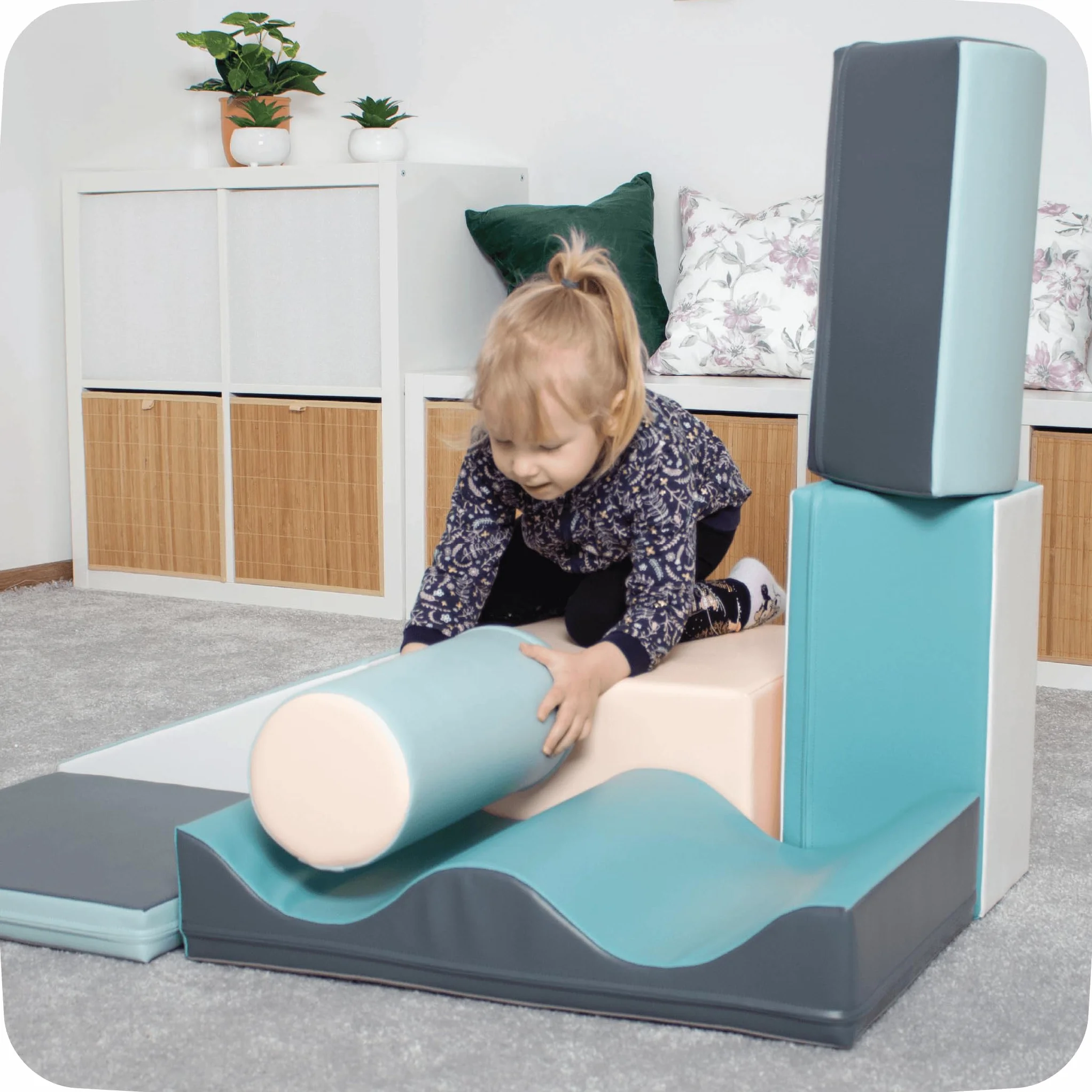 IGLU Soft Play 7 szt miękkie klocki, gigantyczne klocki piankowe, antypoślizgowe
