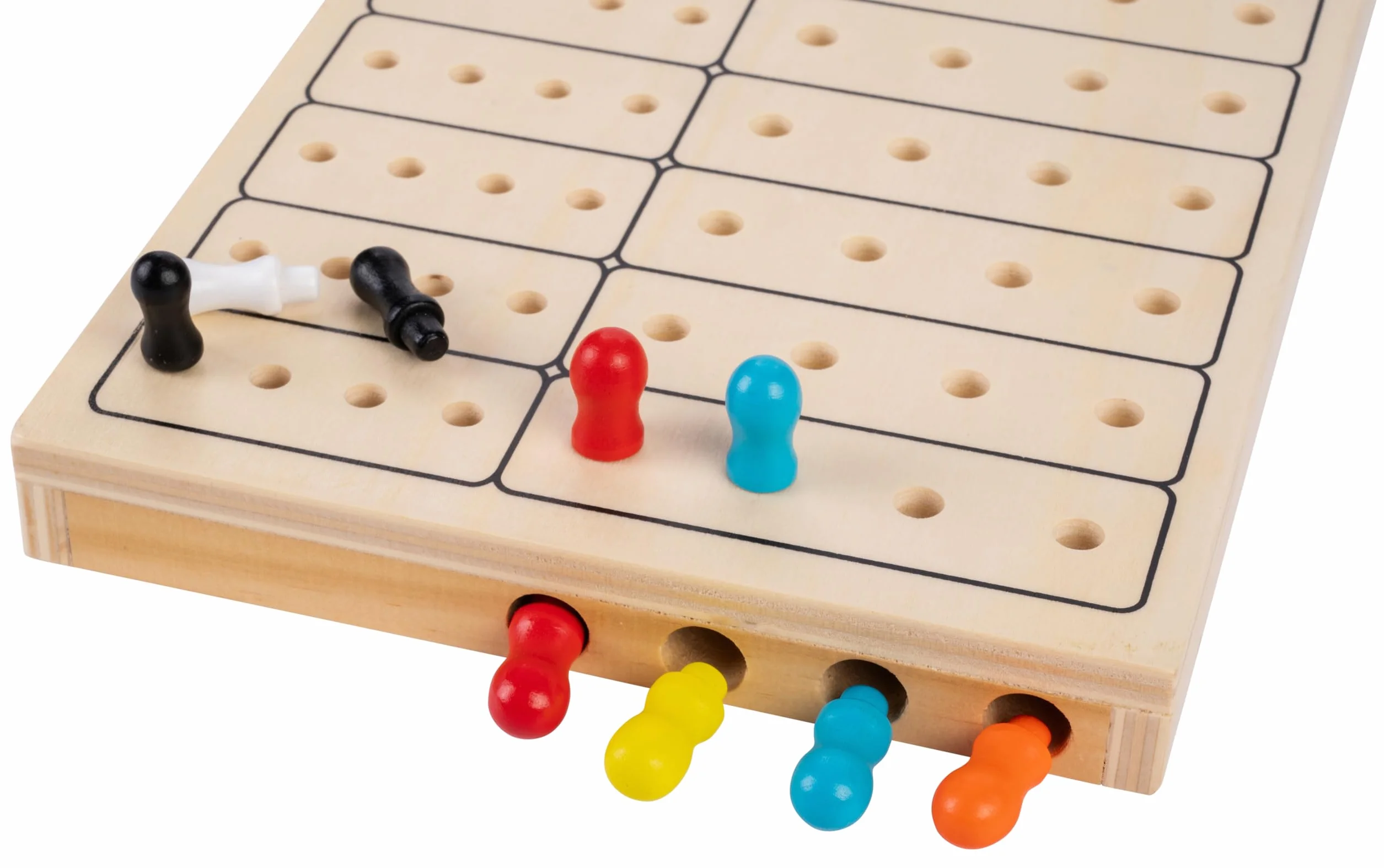 Engelhart Master Color drewniana gra podróżna łamigłówka logiczna kompaktowy format od 6 lat