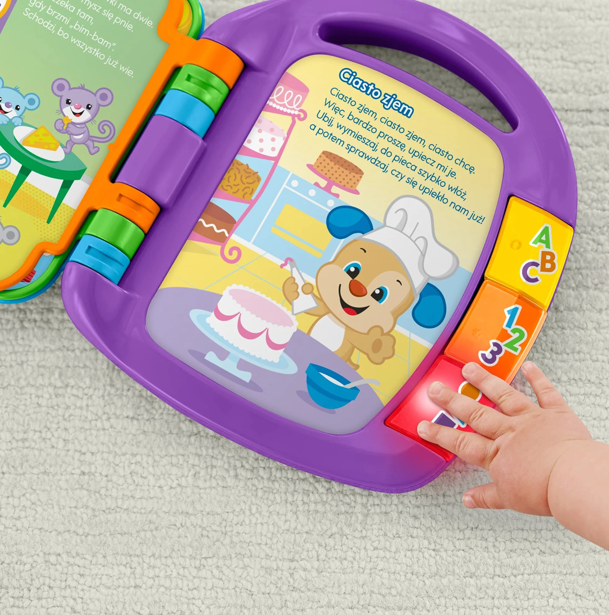 Fisher-Price FRC70 - "Ucz się i śmiej" Książka z wierszykami