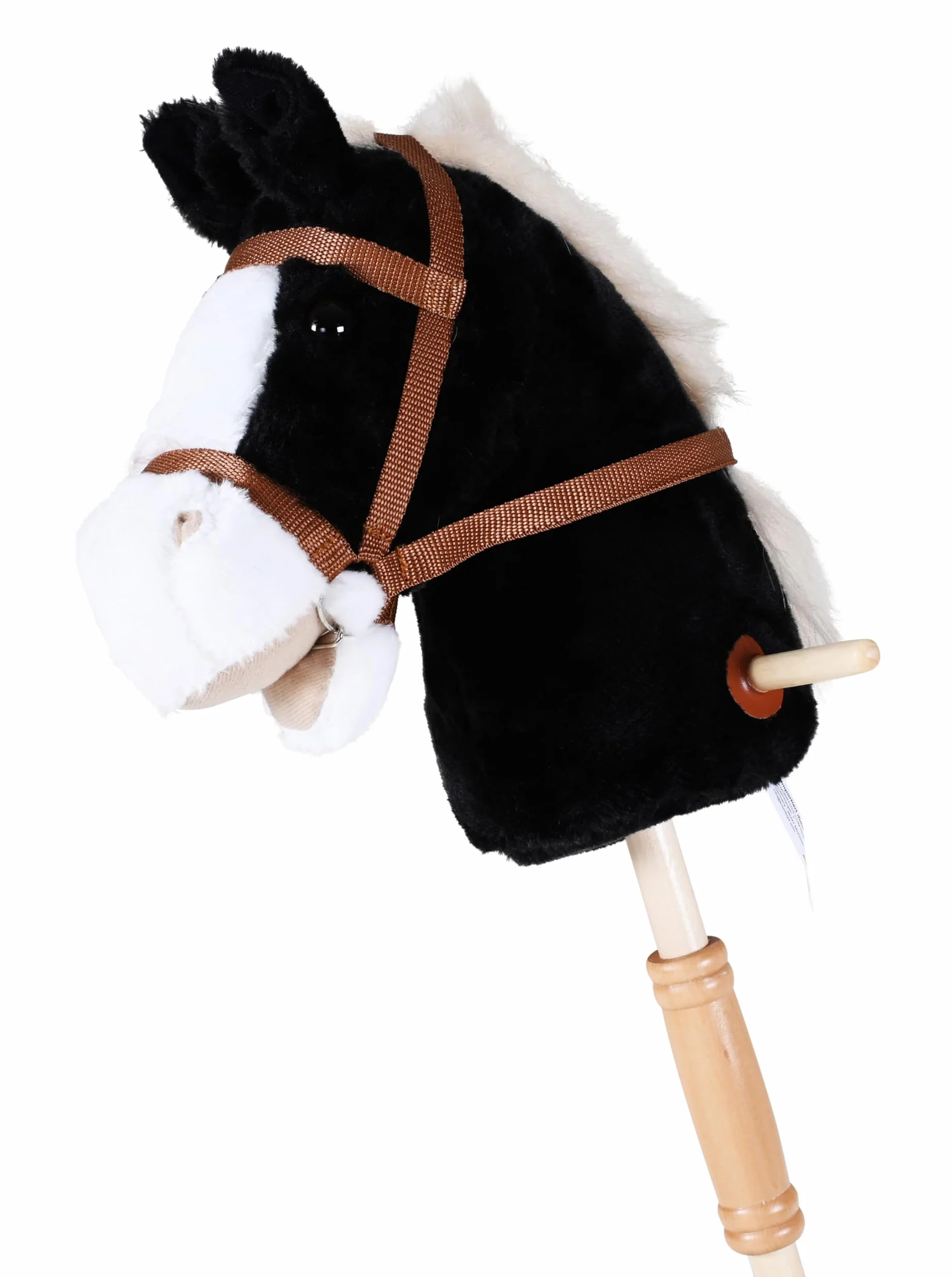 Knorrtoys 40102 - koń na kiju "Blacky", czarny