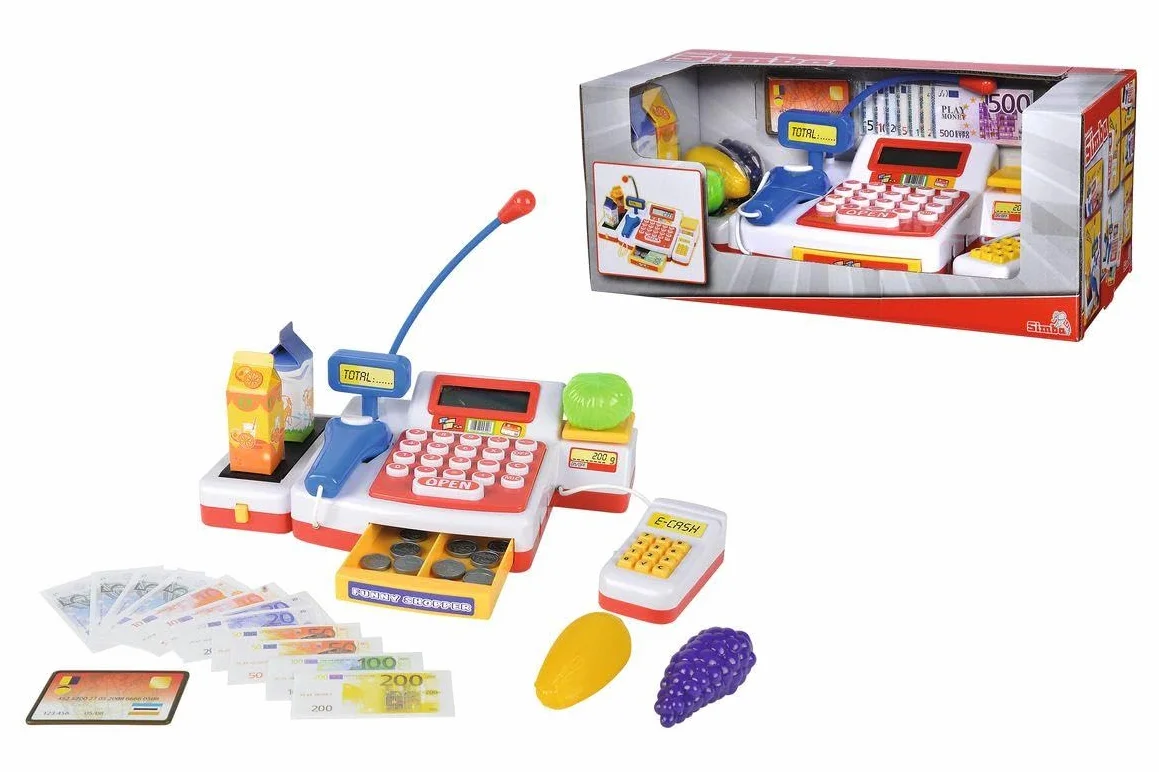 Supermarktkasse mit Scanner