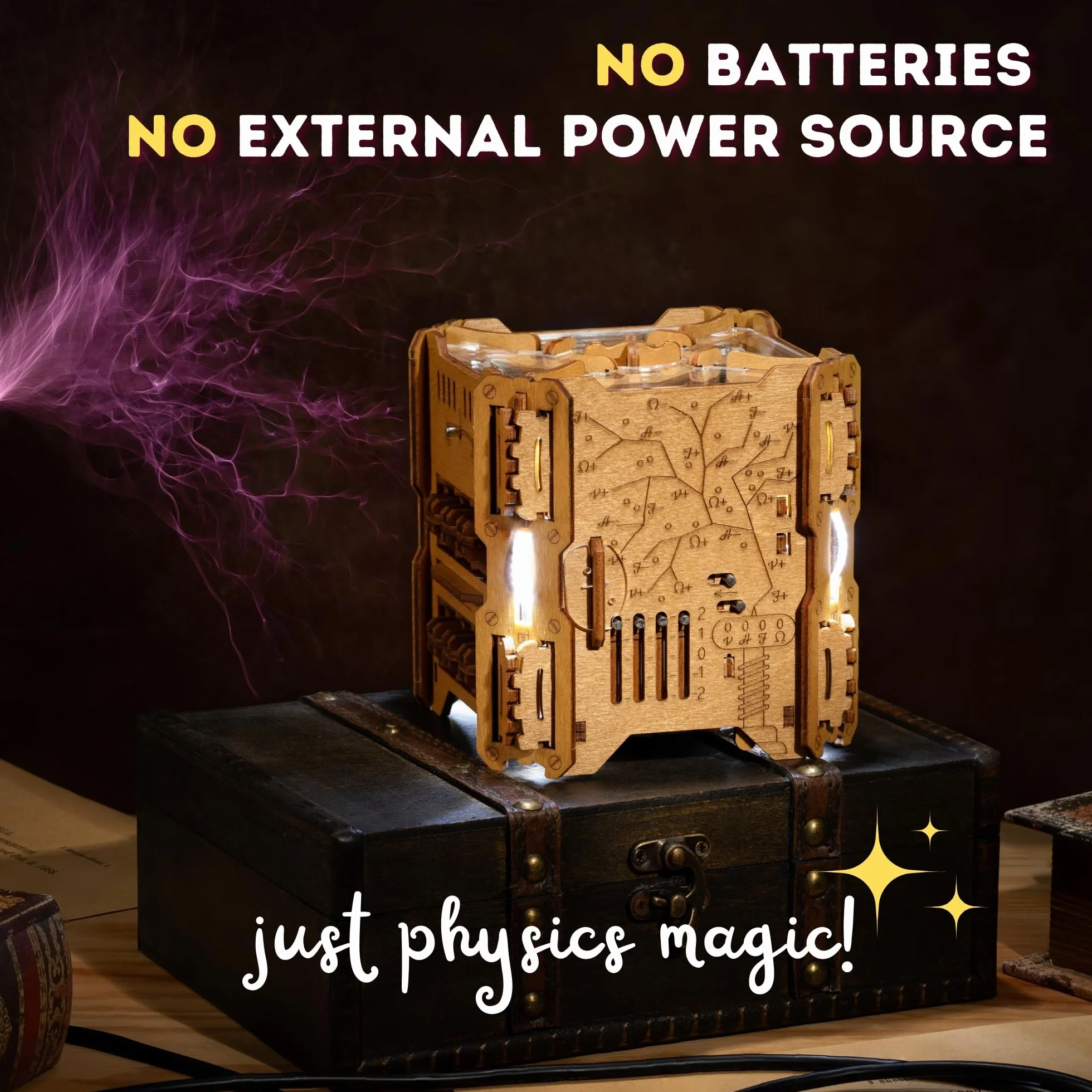 PUZZLE POTATO Tesla Puzzle Box - Escape Room gra z elektronicznymi zagadkami - pudełko na puzzle - gra logiczna dla dorosłych - pudełko na prezent