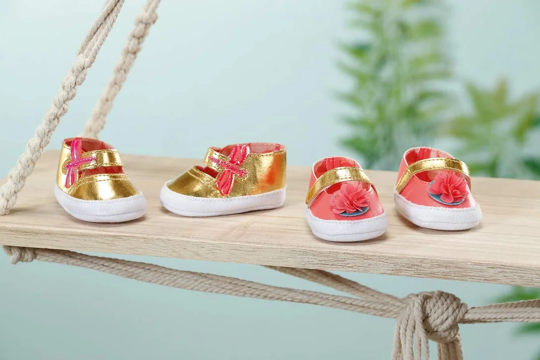 Baby Annabell Shoes 43 cm - For Toddlers 3 Years & Up - Easy for Small Hands - Includes 1 Pair of Shoes & 2 Designs