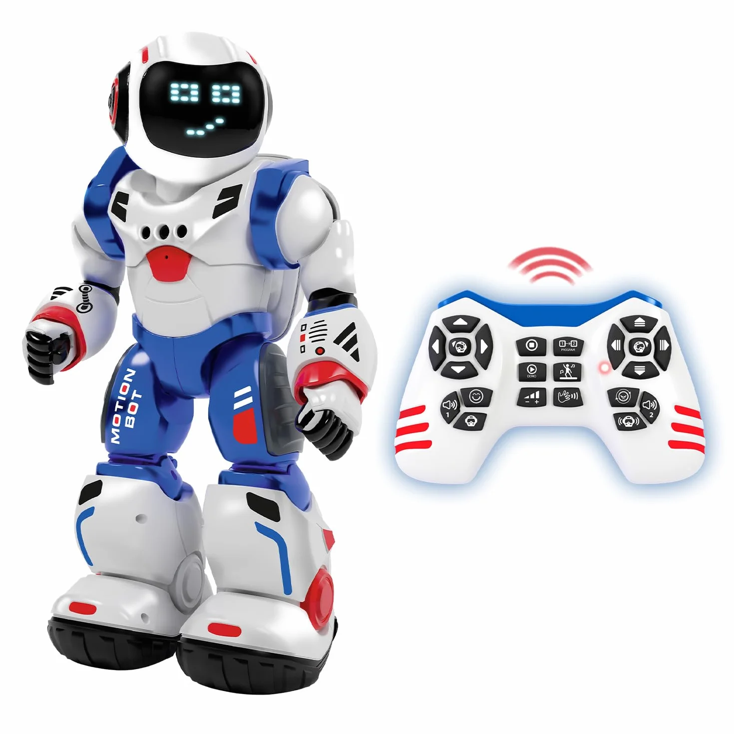 Xtrem Bots Bruce robot zabawkowy programowalny 50 ruchów 20 wyrazy twarzy dla dzieci 5+