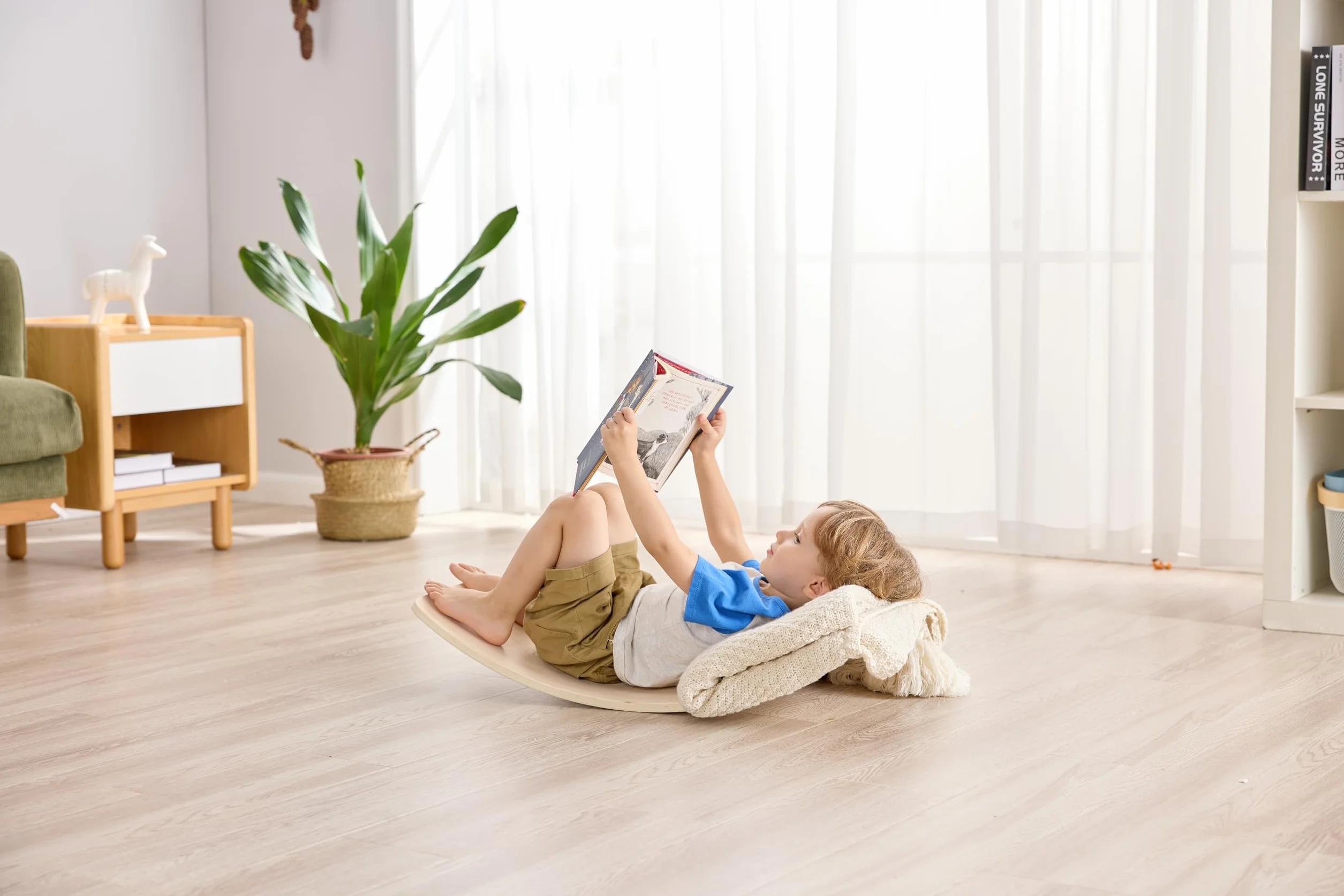Hape Koń na biegunach 2 w 1, koń na biegunach i deska do balansowania, od 12 miesięcy