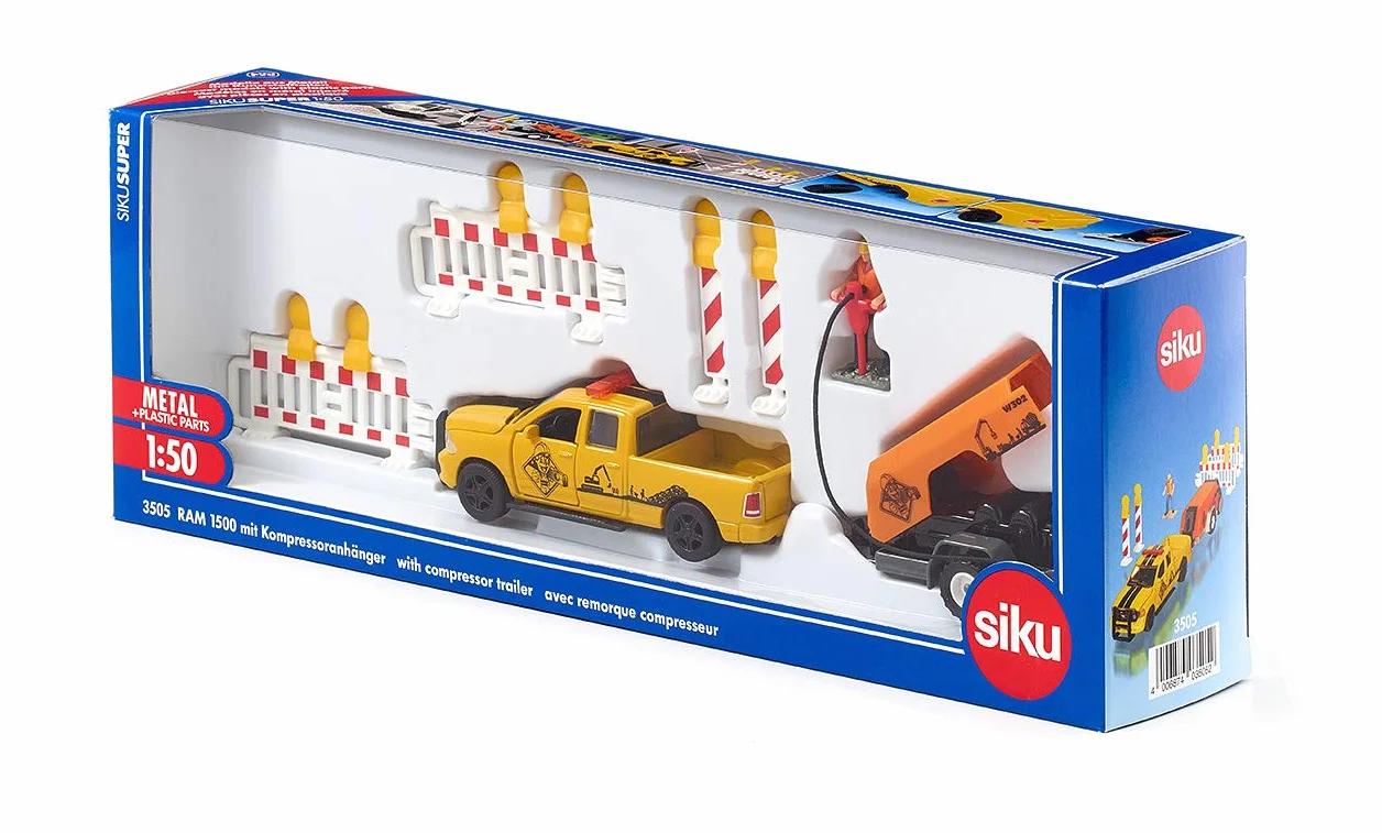 Siku S3505, Super, Ram 1500 Z Kompresorem I Akcesoriami S3505