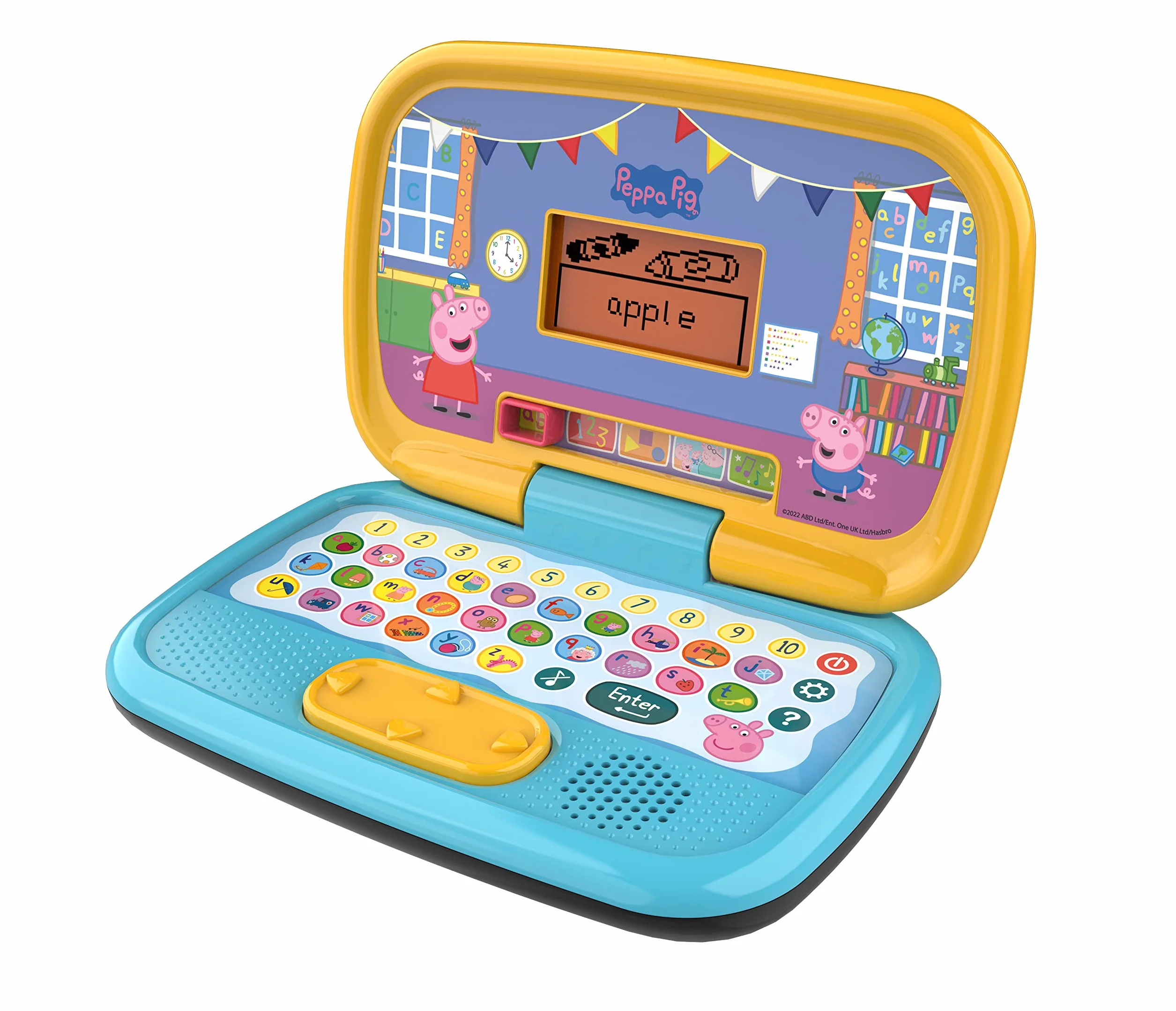 VTech Świnka Peppa: Play Smart Laptop | Interaktywny laptop do nauki dla dzieci z literami i cyframi | Odpowiedni dla chłopców i dziewcząt w wieku 2, 3, 4, 5 i 6 lat, wersja angielska