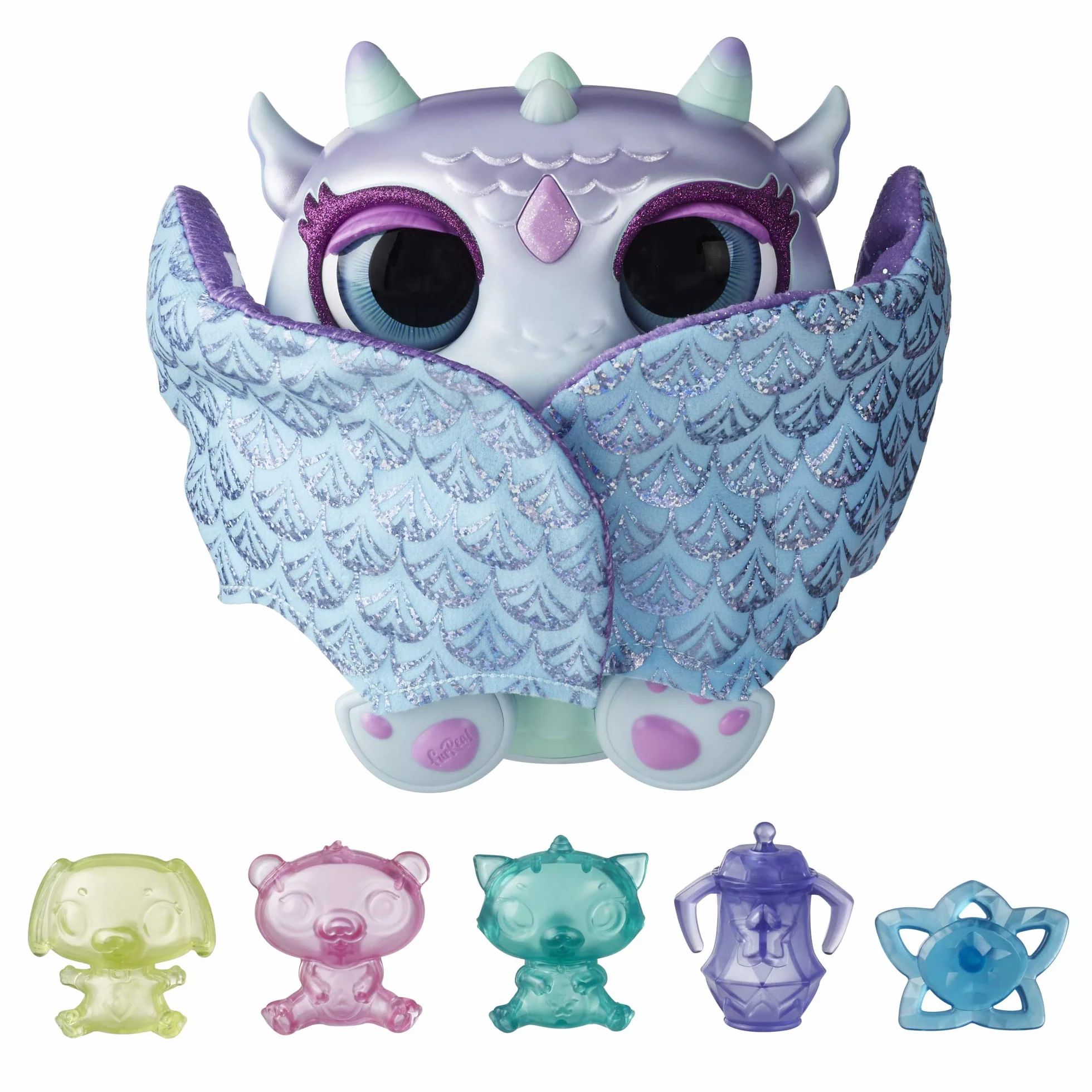FurReal friends Moodwings Snow Dragon Interaktywna zabawka dla zwierząt domowych, ponad 50 dźwięków i reakcji, wiek od 4 lat [wyłącznie w serwisie Amazon] – wyłącznie w serwisie Amazon
