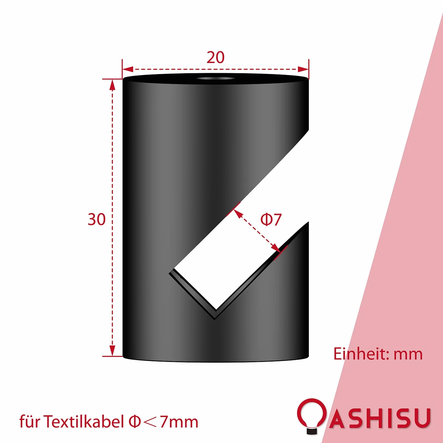 3 sztuki pinów ściennych i sufitowych ze stopu aluminium „V-Stil" czarne do kabli tekstylnych, mocowanie sufitowe, huśtawka małpa, natynkowy uchwyt kablowy do lampy DIY, ze śrubami i kołkami