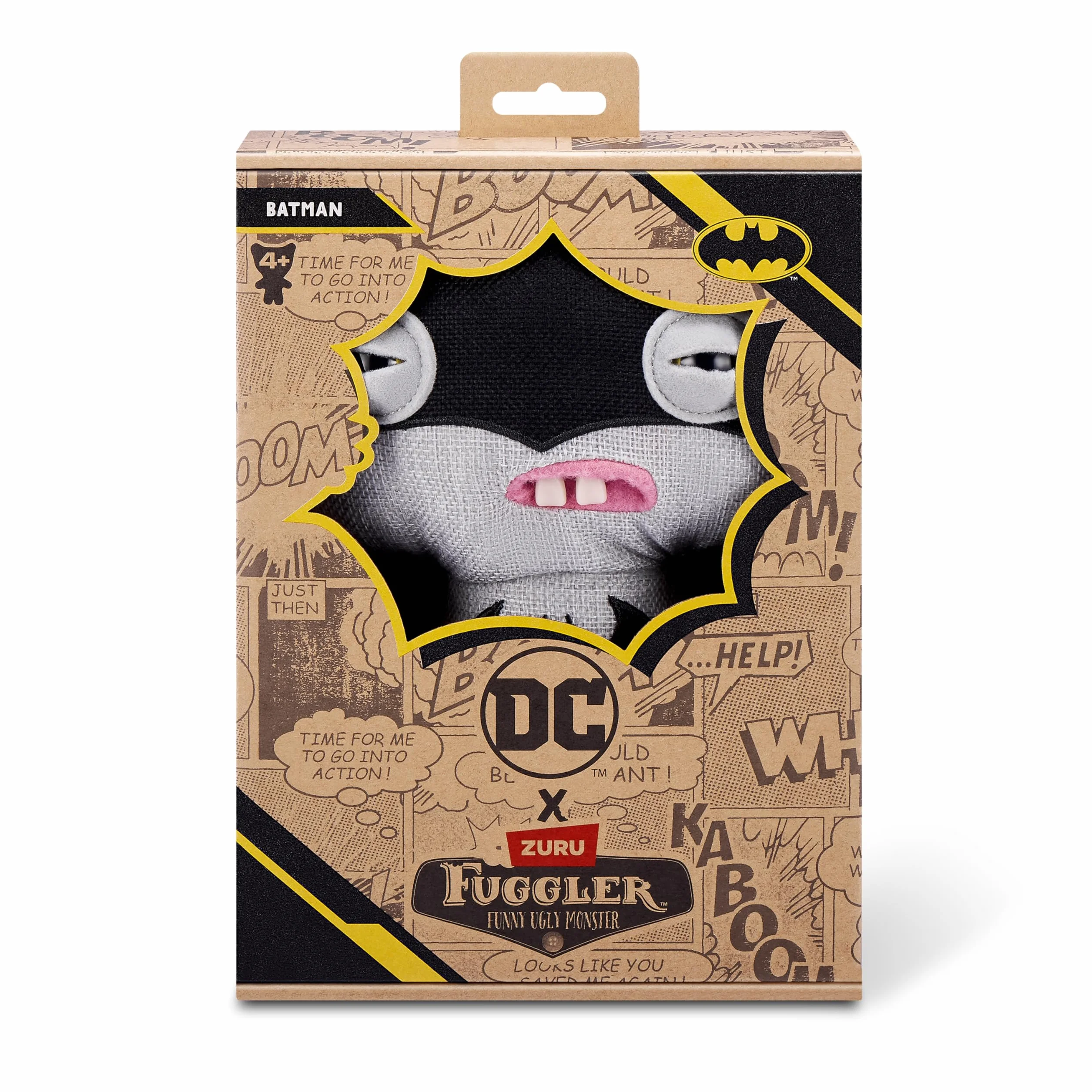 Fuggler x DC by ZURU Zabawny brzydki potwór, pluszowy, kolekcjonerski, zabawka (Batman)