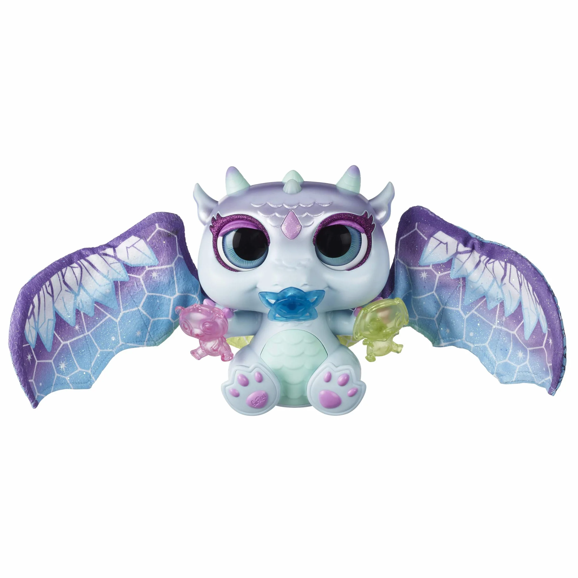 FurReal friends Moodwings Snow Dragon Interaktywna zabawka dla zwierząt domowych, ponad 50 dźwięków i reakcji, wiek od 4 lat [wyłącznie w serwisie Amazon] – wyłącznie w serwisie Amazon