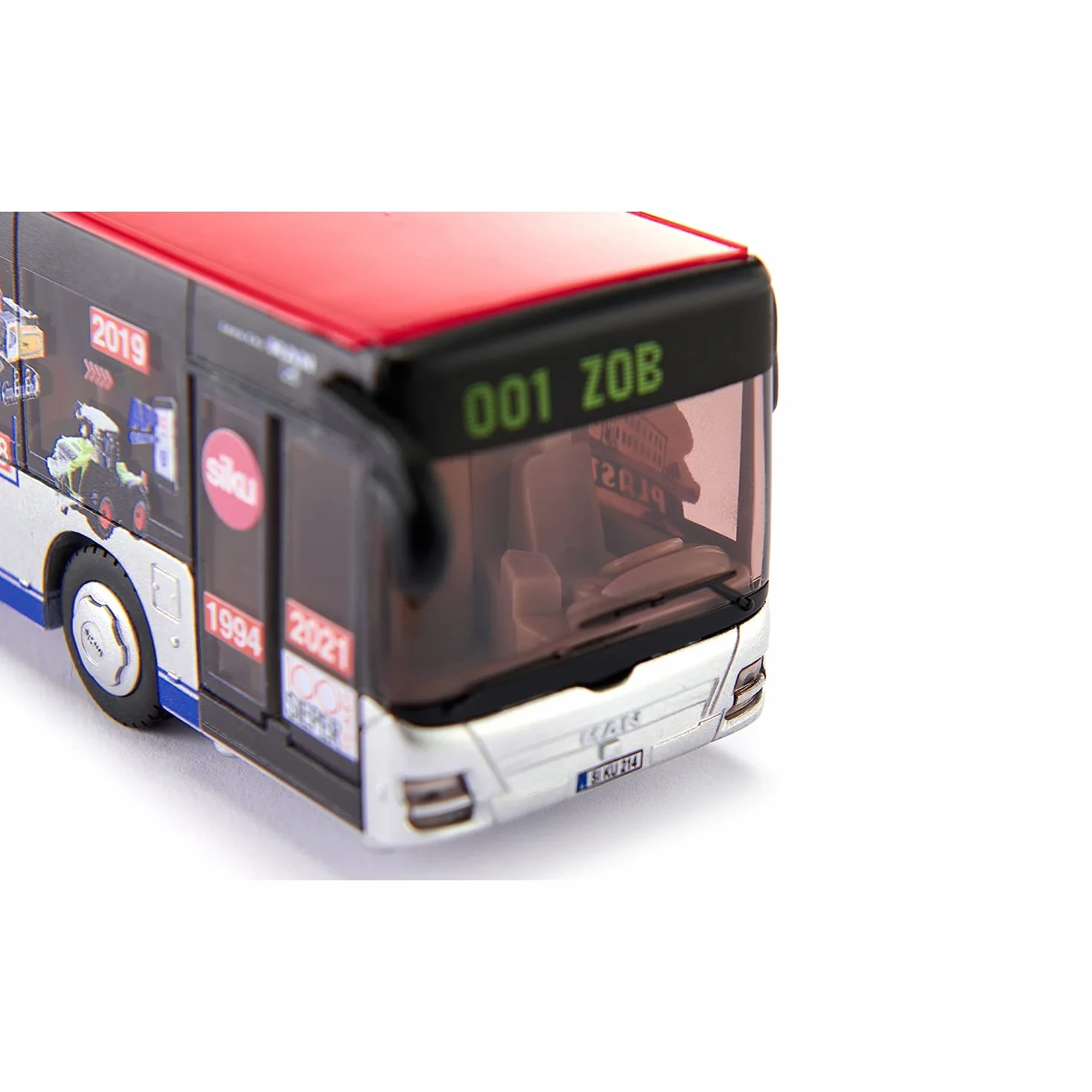 Siku 3739, Timeline 100 lat Sieper Autobus przegubowy, 1:50, Edycja limitowana, Metal,Tworzywo sztuczne, Wielokolorowy, Połączenie przegubowe