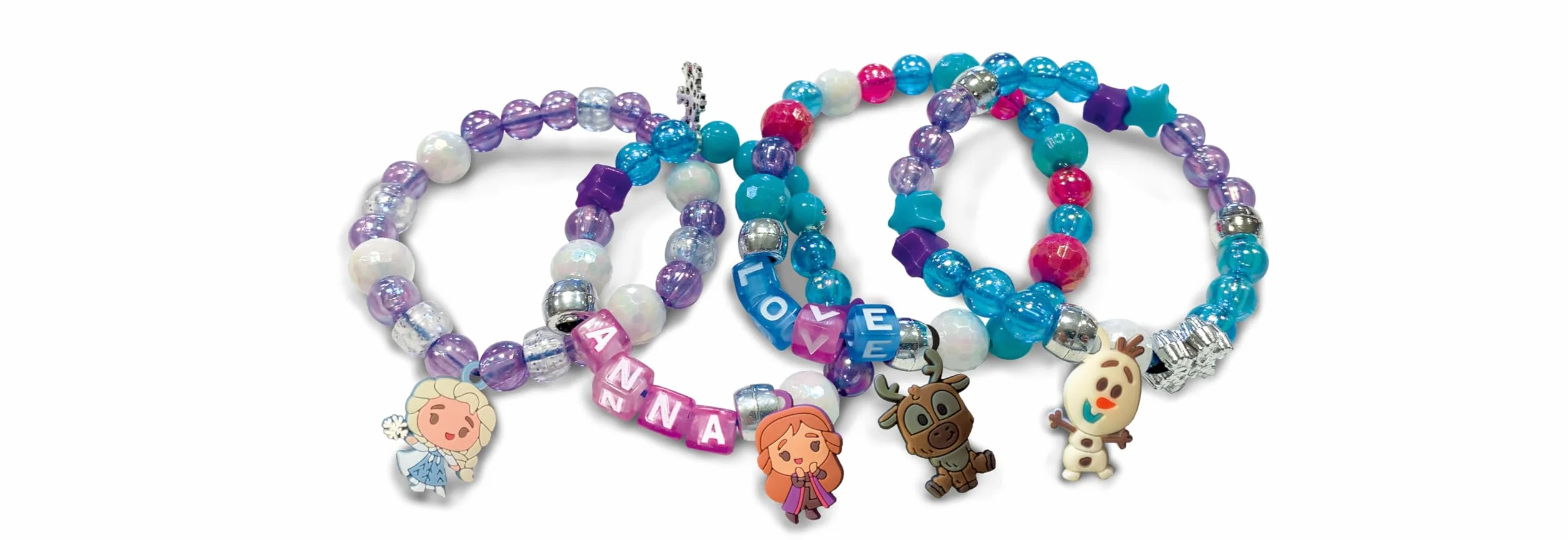 Liscianigiochi Elsa Frozen My Secret Beads Set 104581, wielokolorowy