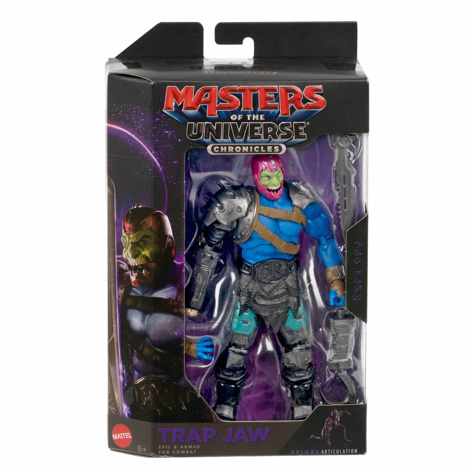 Masters of the Universe Chronicles Władcy Wszechświata Film 2026 Trap Jaw Żelaznoszczęki Figurka w skali 1:12, filmowy złoczyńca, hak na rękę, 30 punktów ruchu, zabawka dla dzieci 6+, JKJ27