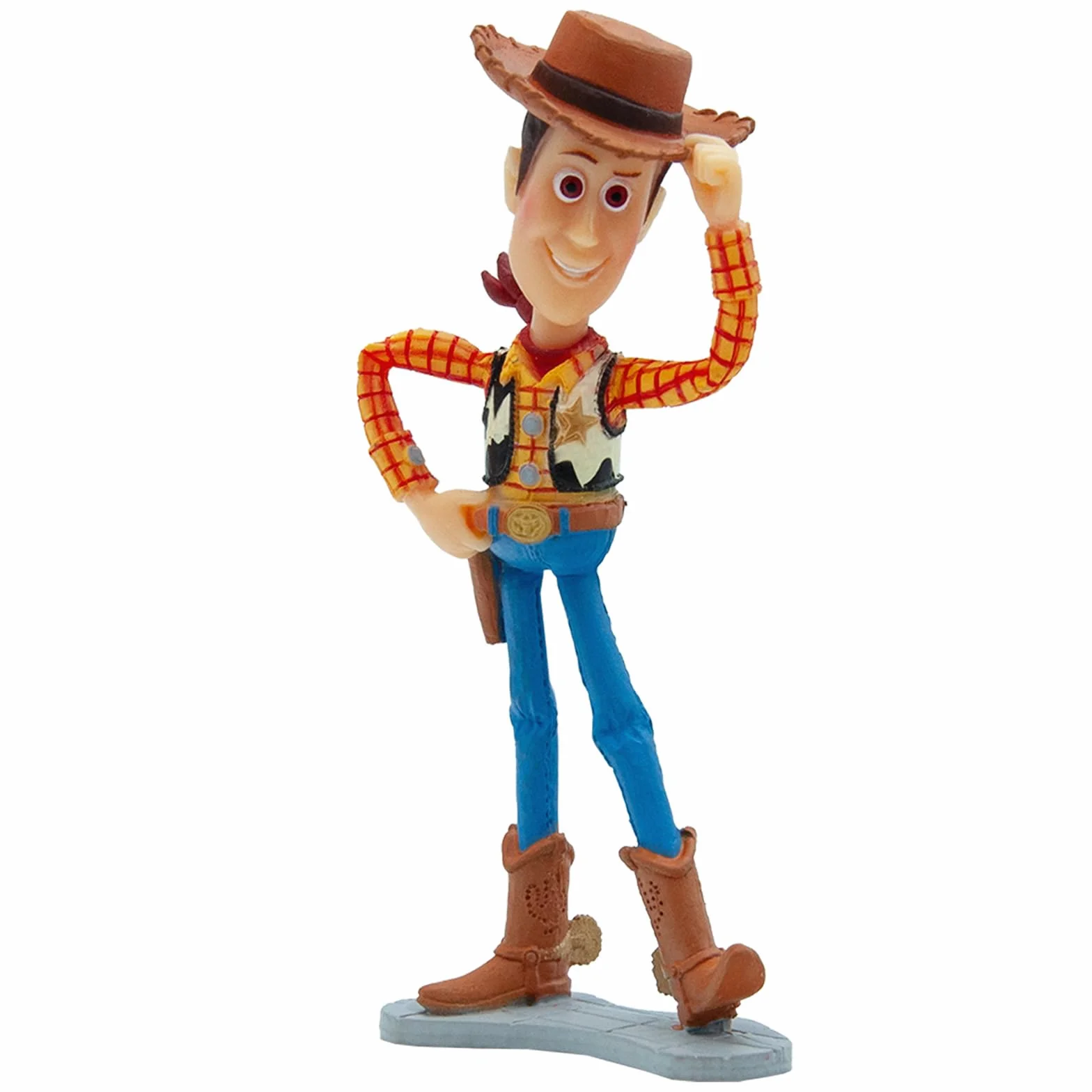 Bullyland 12761 - Figurka do zabawy Cowboy Woody z Disney Pixar Toy Story, ok. 10 cm, wierna w szczegóły, idealna jako mały prezent dla dzieci od 3 lat