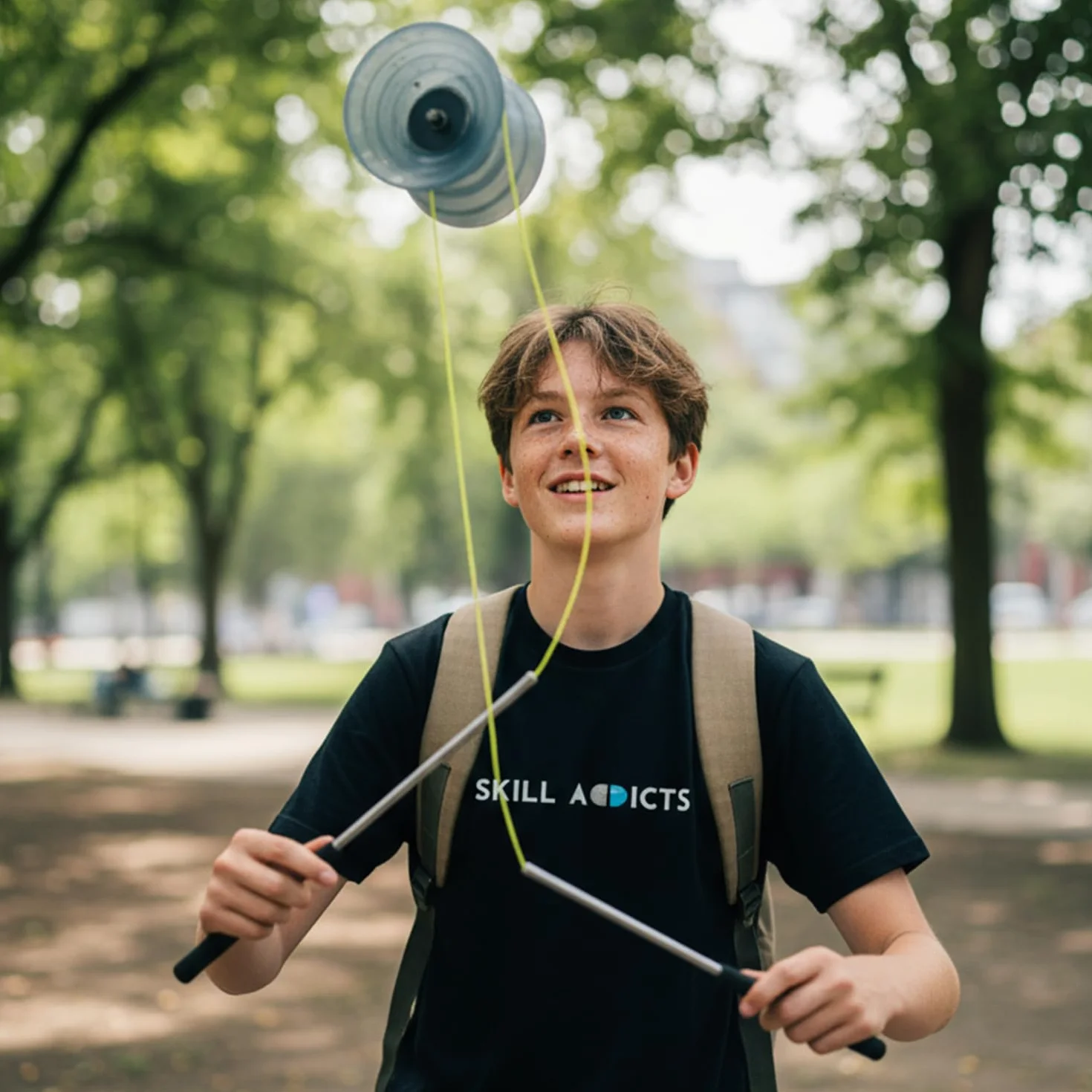 Diabolo Patyczki (aluminiowe drążki do rąk, gumowy uchwyt, zawiera aplikację Diabolo String i sztuczki)