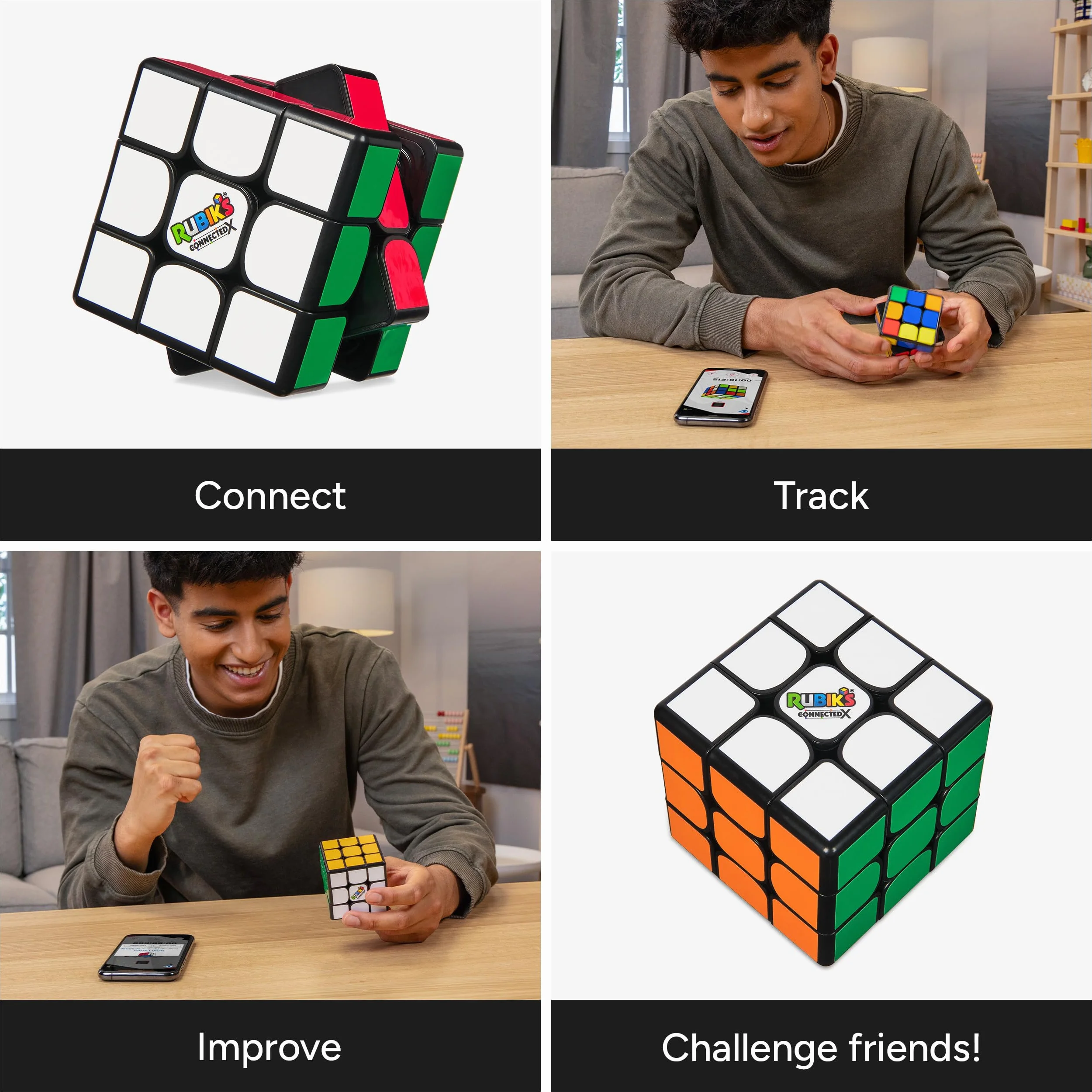 RUBIK'S Cube Connected X 3x3 Puzzle dla dorosłych i dzieci
