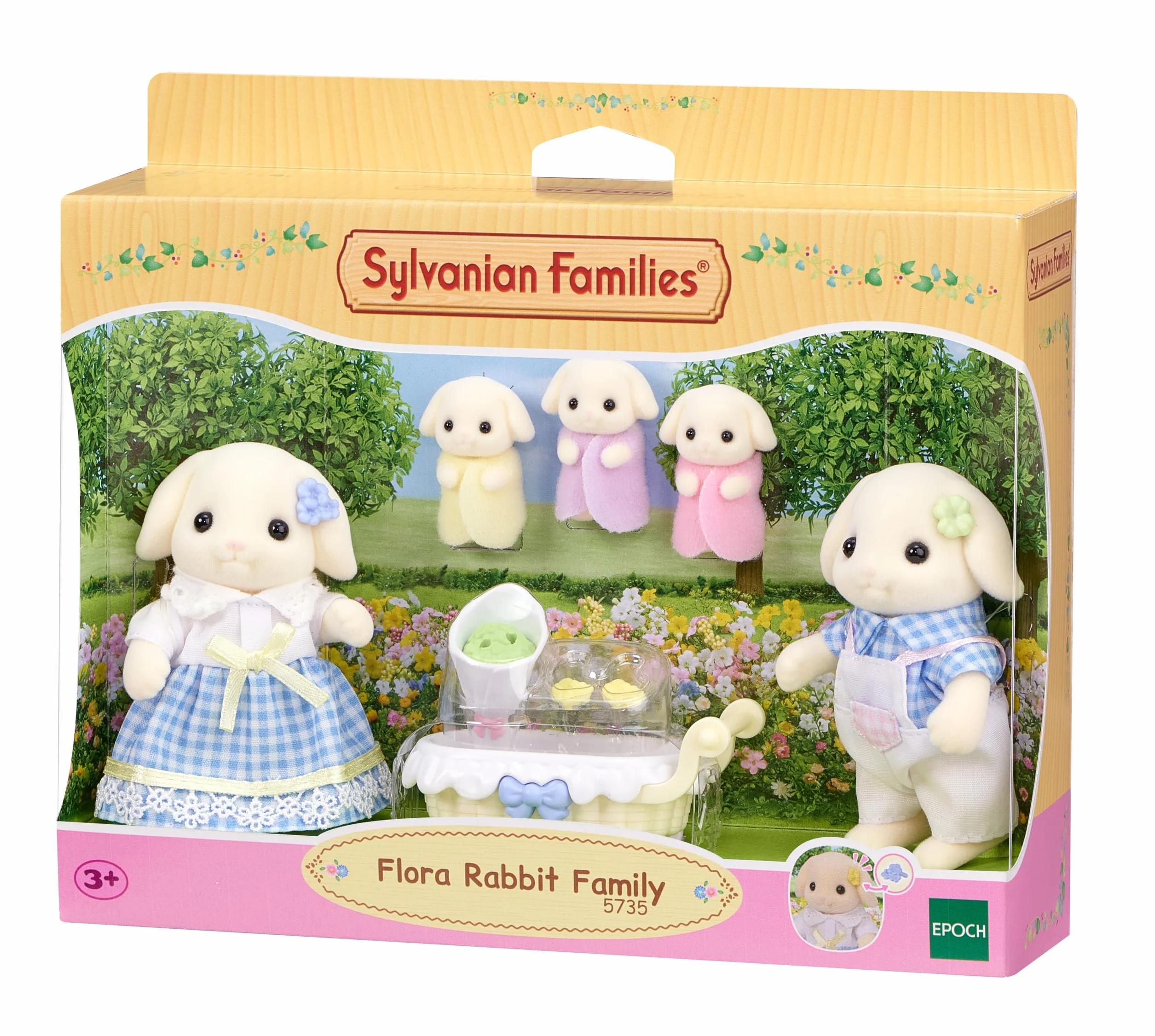Sylvanian Families - 5735 Flora Rabbit Family - Figurki i akcesoria