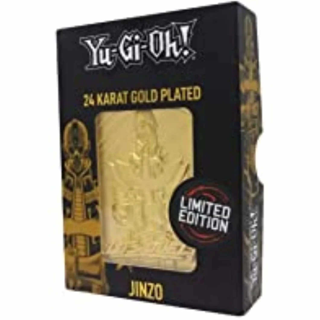 YU-GI-OH! - Jinzo - Carte en Métal Plaqué Or Collector